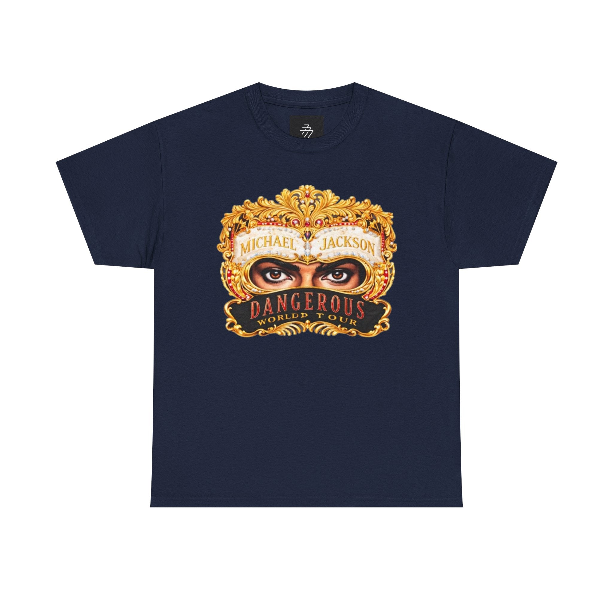 Graphic Tee — 'Dangerous' Mask Eyes Vintage Album Art
