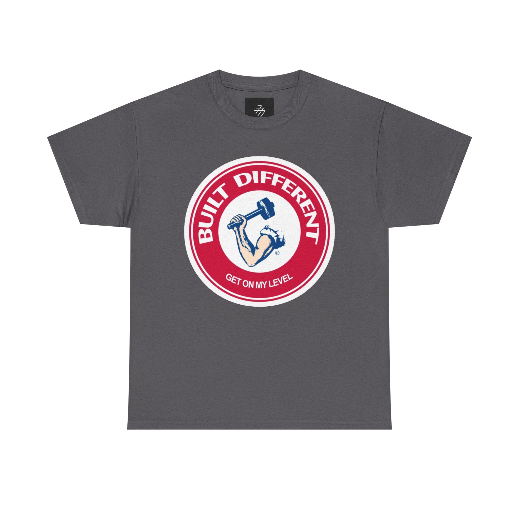 Built Different T-Shirt – "Get On My Level" Weightlifting Gym Tee