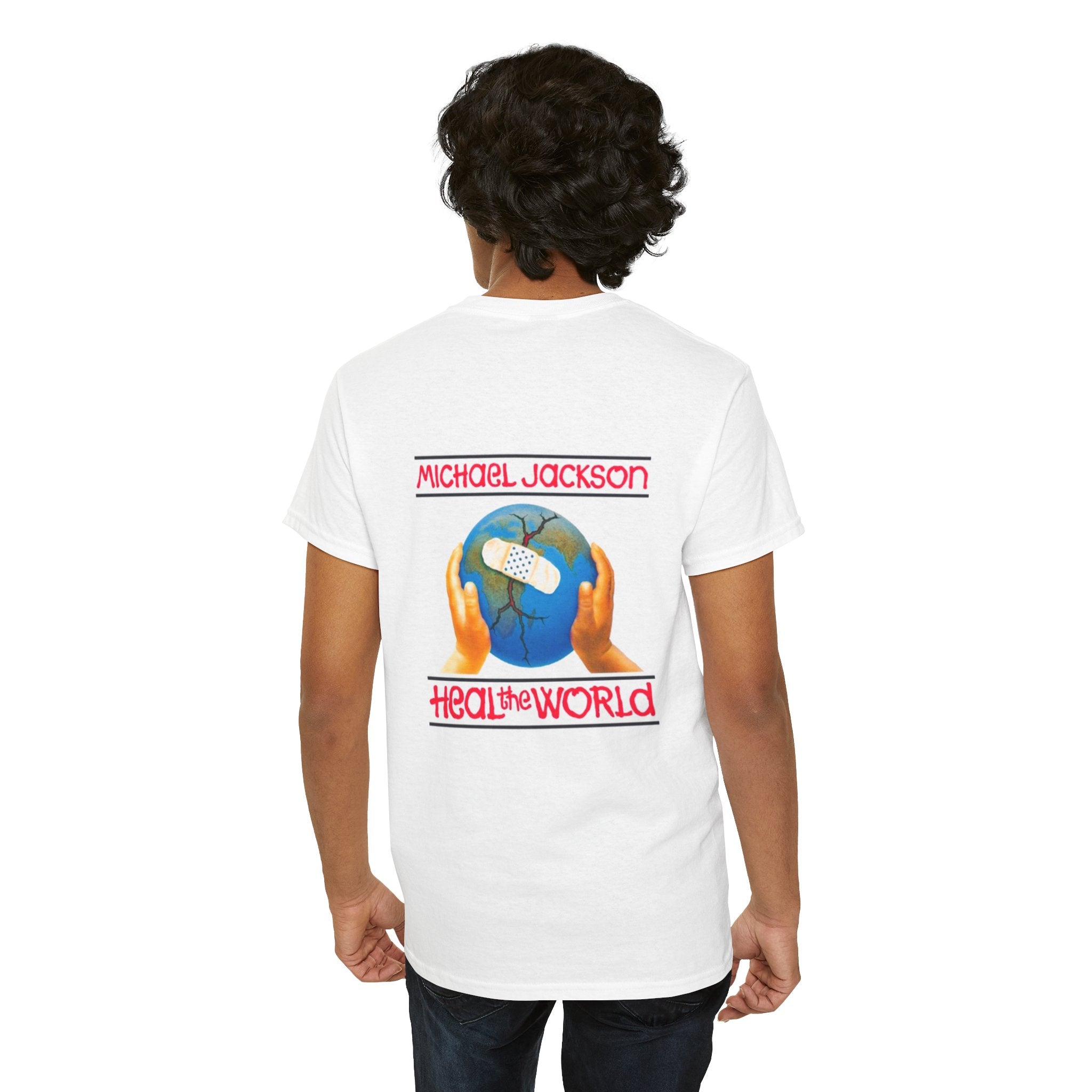 Heal the World T-Shirt | Vintage 90s Pop Icon Album Art Tee