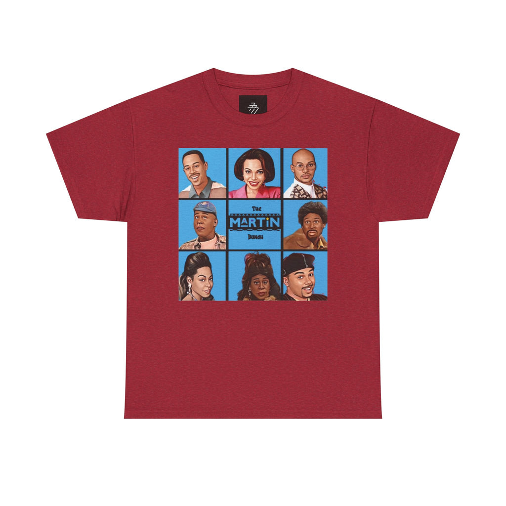 Classic TV Cast Portrait Tee | Retro Sitcom Grid Design