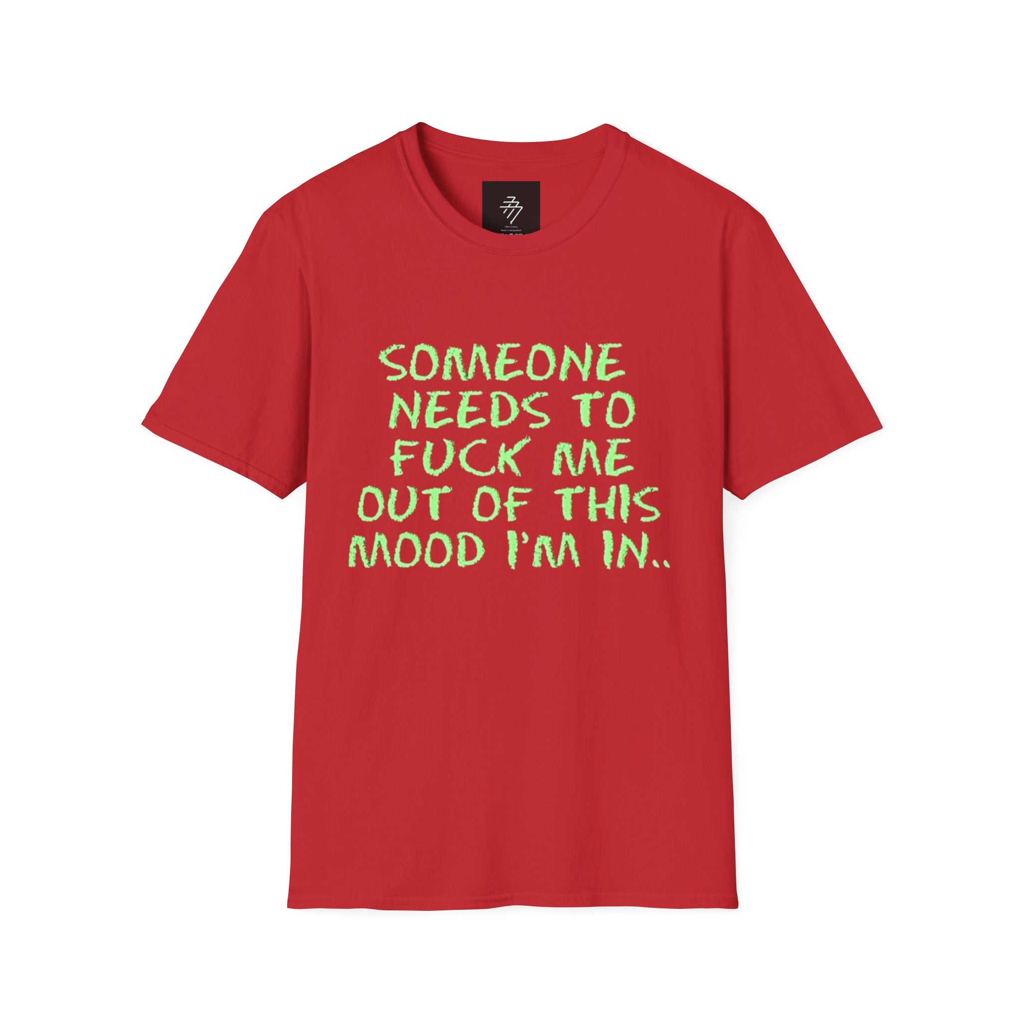Someone Needs to Fuck Me Out of This Mood T-Shirt | Neon Green Text