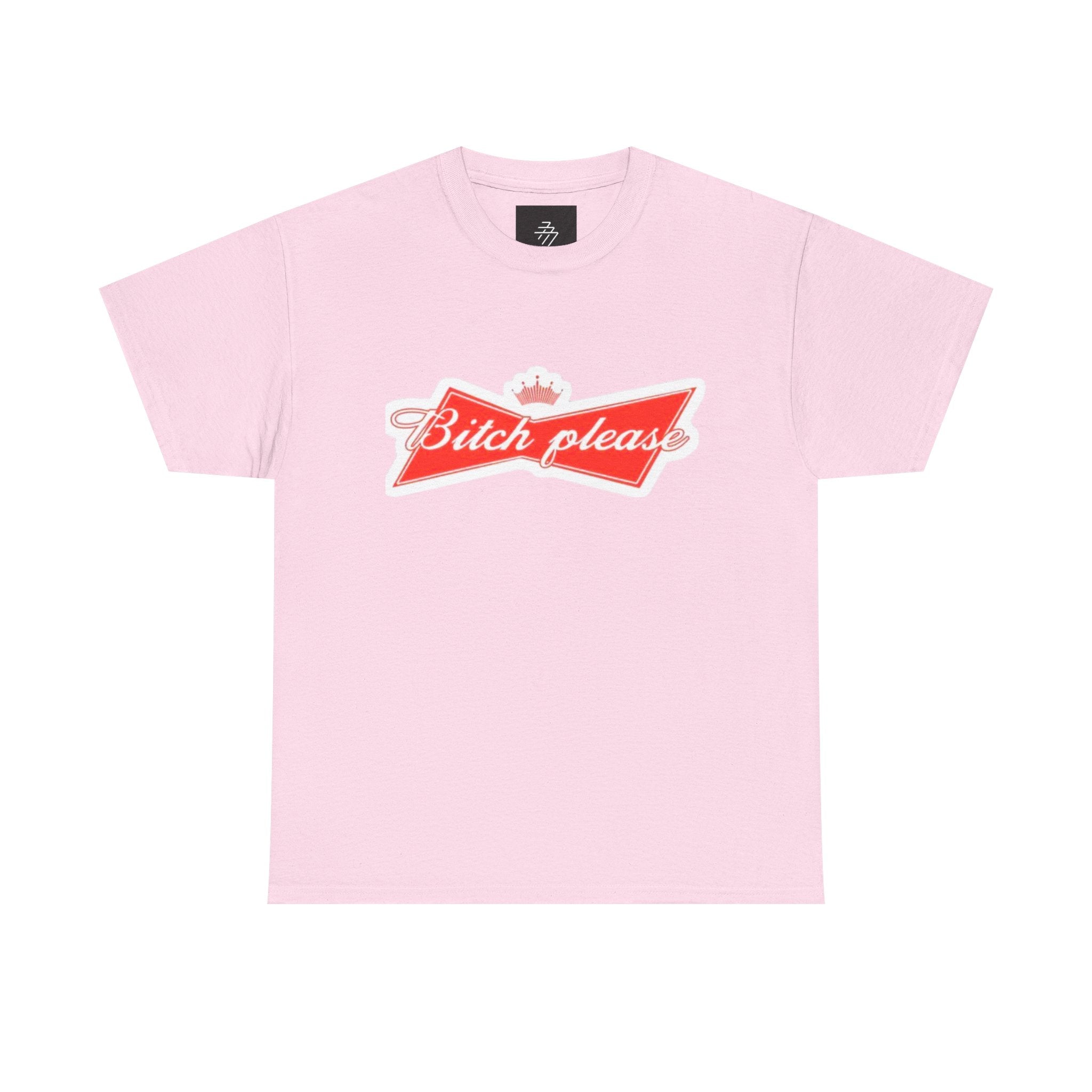 Graphic Tee — "Bitch Please" Retro Script Logo