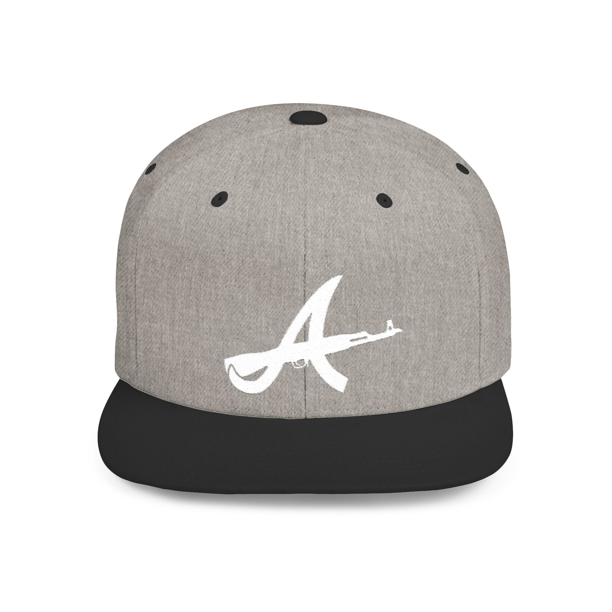AK-47 Illustration Snapback | Rifle Graphic Hat, Streetwear Cap