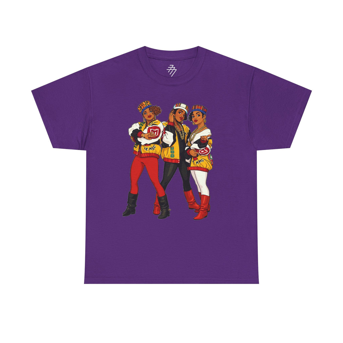 Retro Hip-Hop Crew Vintage 80s Female Rap Trio Salt N Pepa Graphic Tee