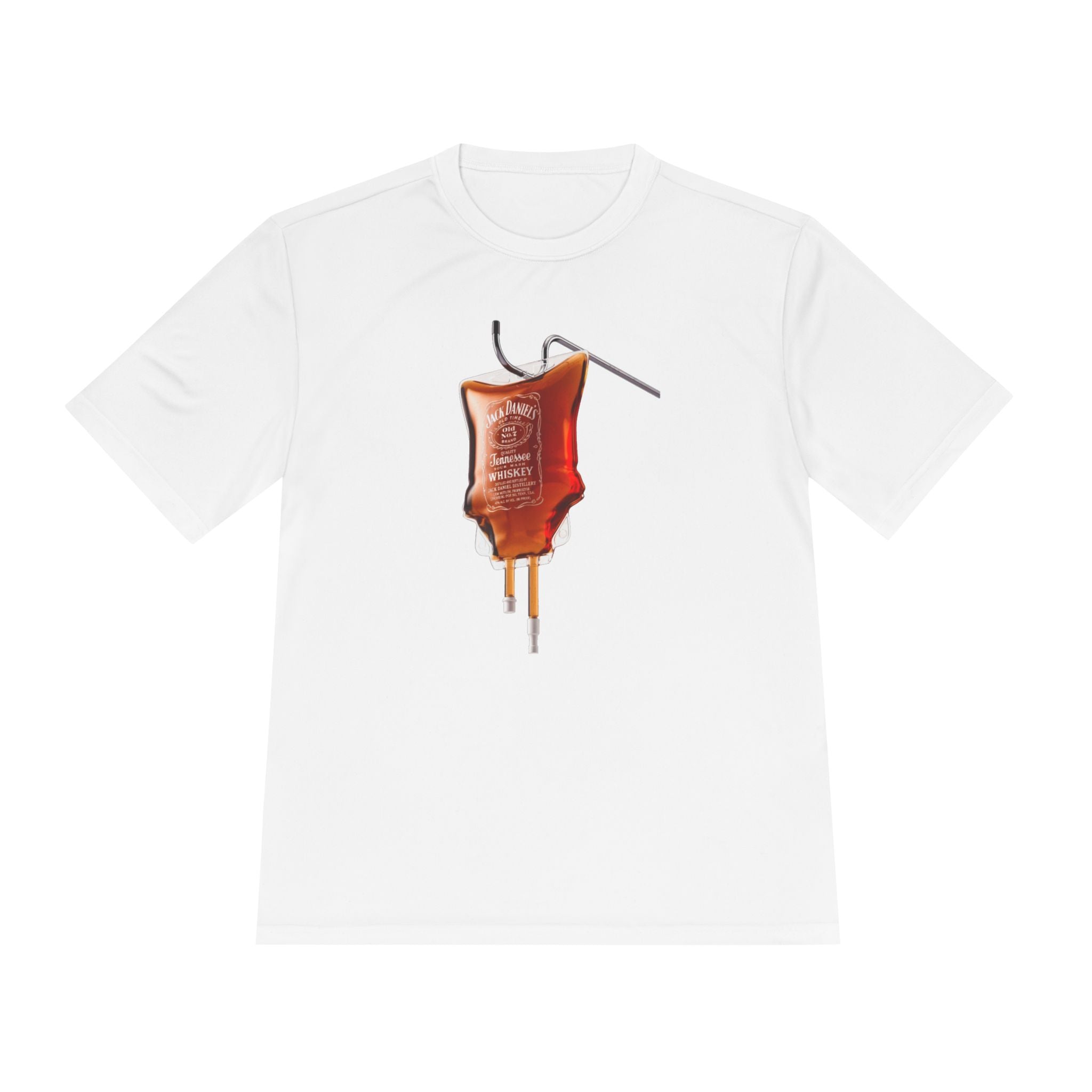 IV Bag Whiskey Drip Tee | Medical Alcohol Bottle Graphic, Unisex Moisture Wicking Tee, Nurse Gift, Doctor Shirt, Healthcare Apparel,