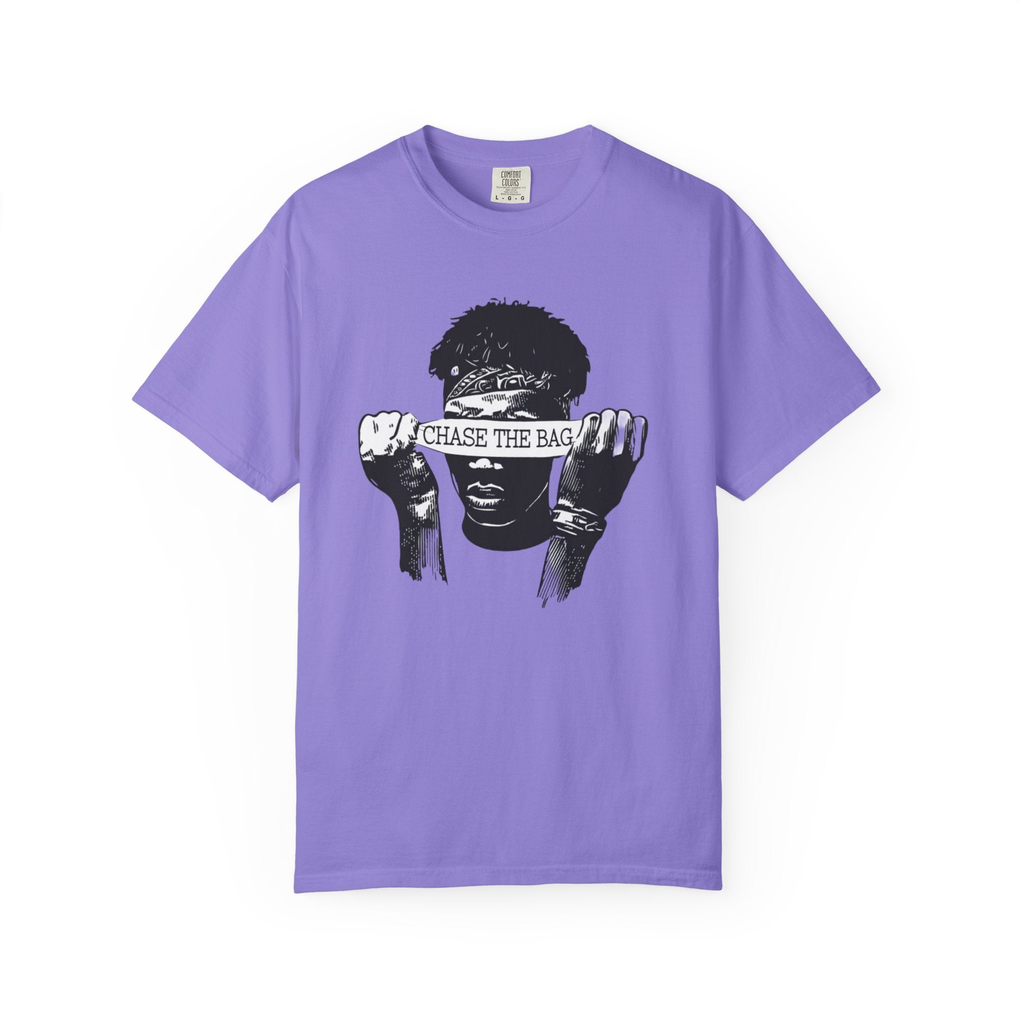 Chase The Bag graphic T-shirt | money slogan shirt, streetwear tee