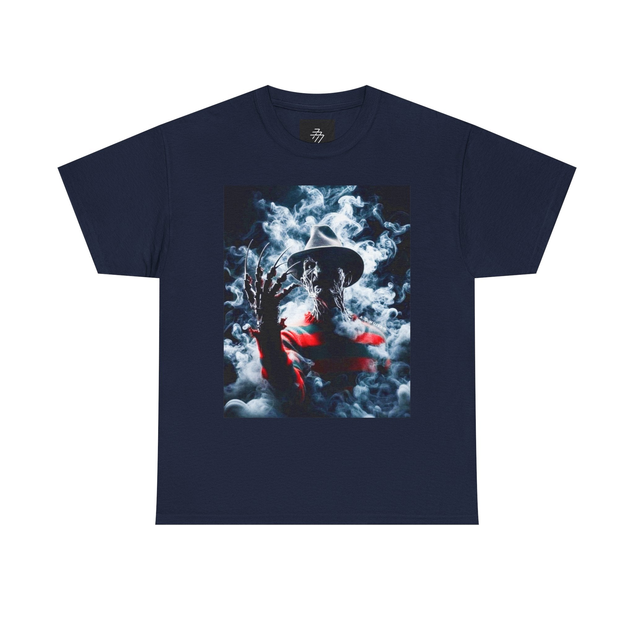 Horror Portrait Tee — Smoky Freddy-Inspired Nightmare Graphic T-Shirt