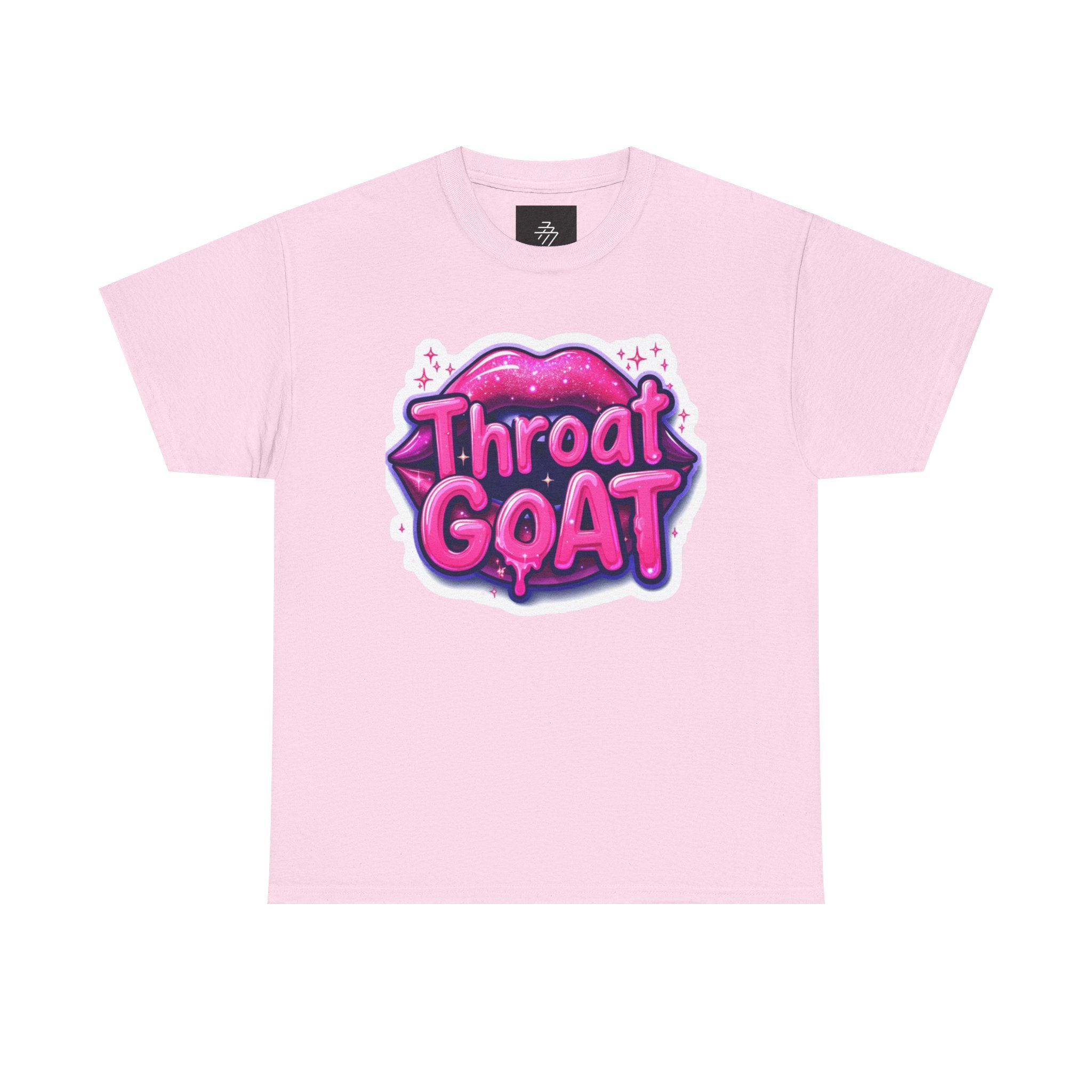 Throat Goat Graphic Tee — Cute Pink Lip Logo Tee
