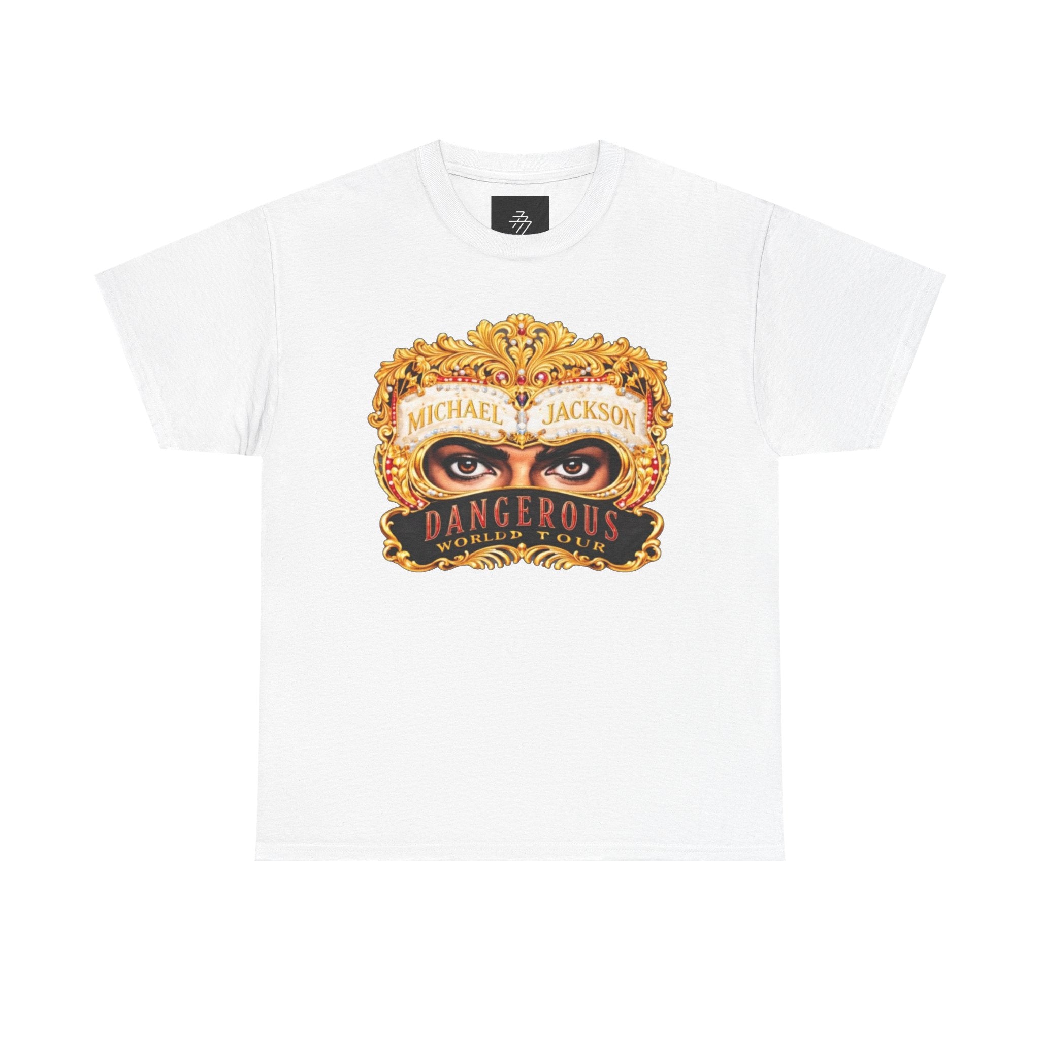 Graphic Tee — 'Dangerous' Mask Eyes Vintage Album Art