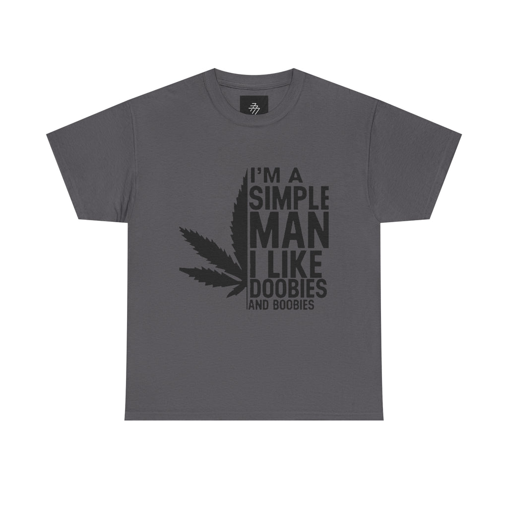 I Like Doobies and Boobies T-Shirt | Cannabis Leaf Graphic Tee