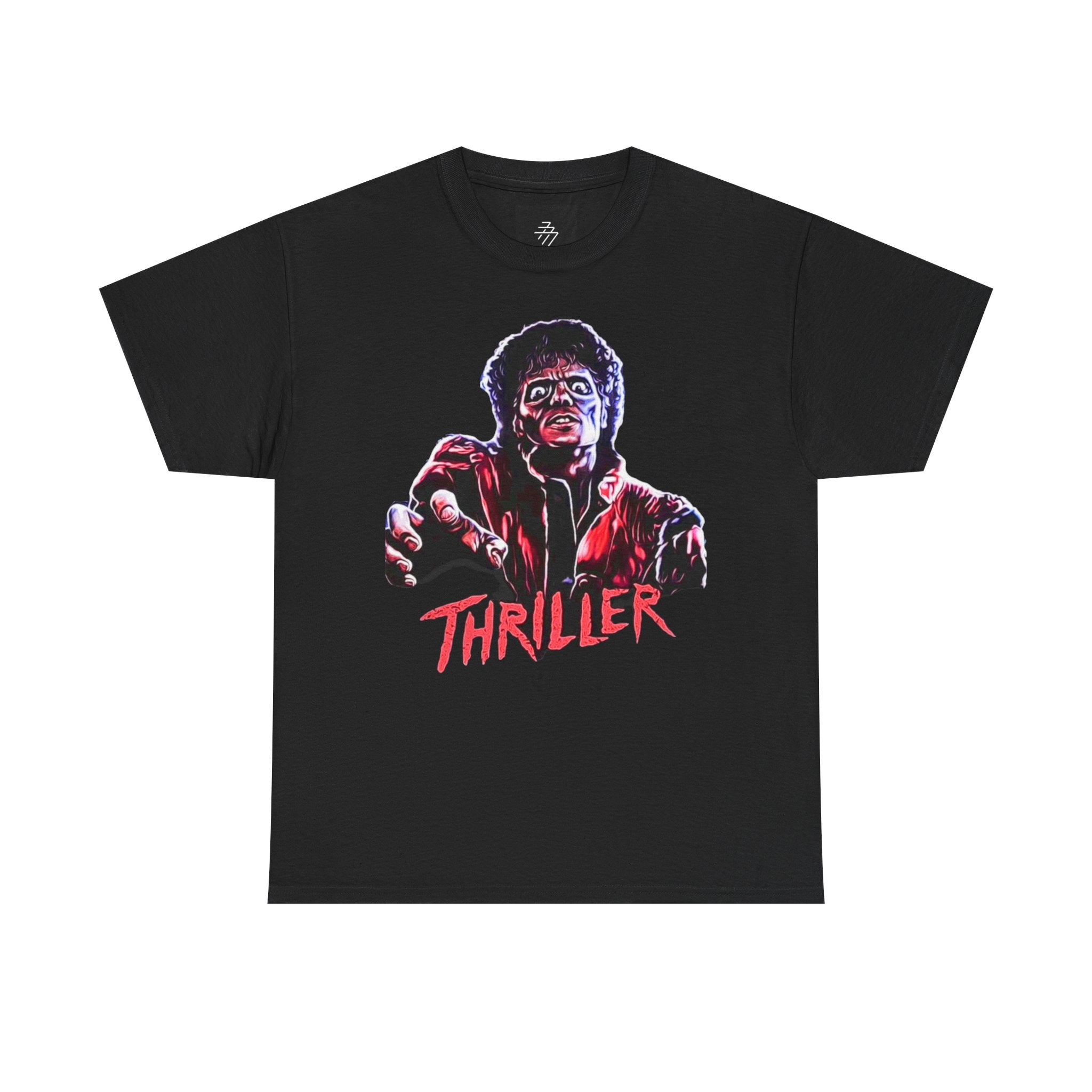Thriller Graphic Tee — Retro Zombie Pop Horror Shirt