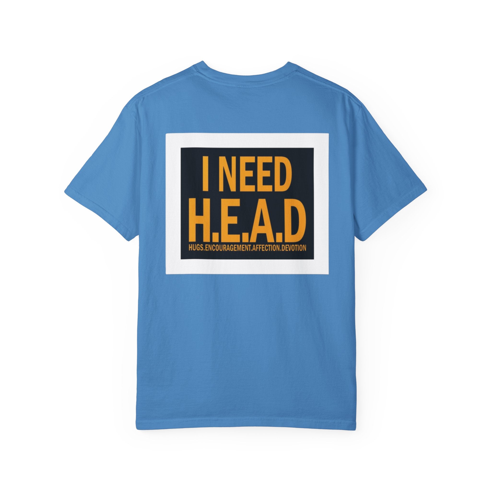 I Need H.E.A.D. graphic tee | Retro woman profile illustration T-shirt