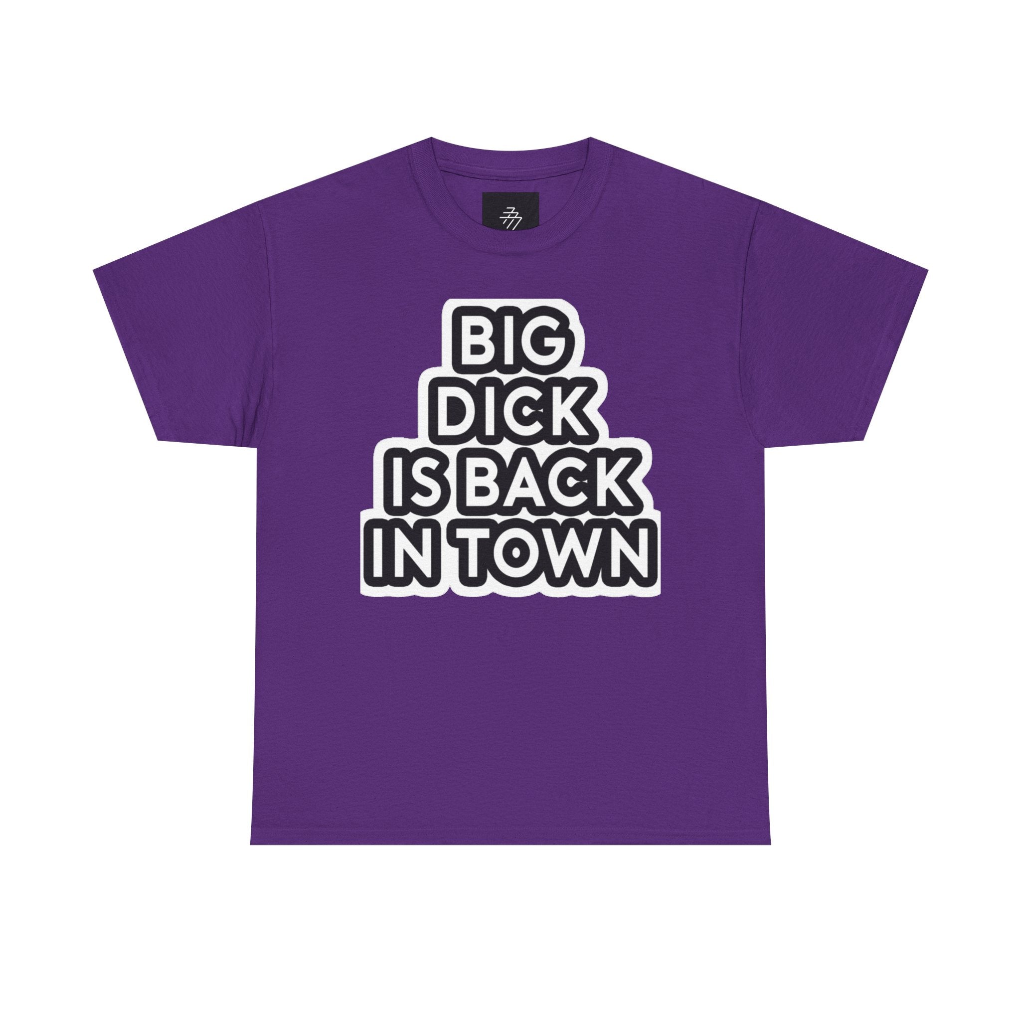 Provocative Statement Tee — "Big Dick Is Back In Town" Graphic T-Shirt