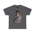 Rhinestone Crown Logo Tee — Vintage Pop Icon Portrait T-Shirt