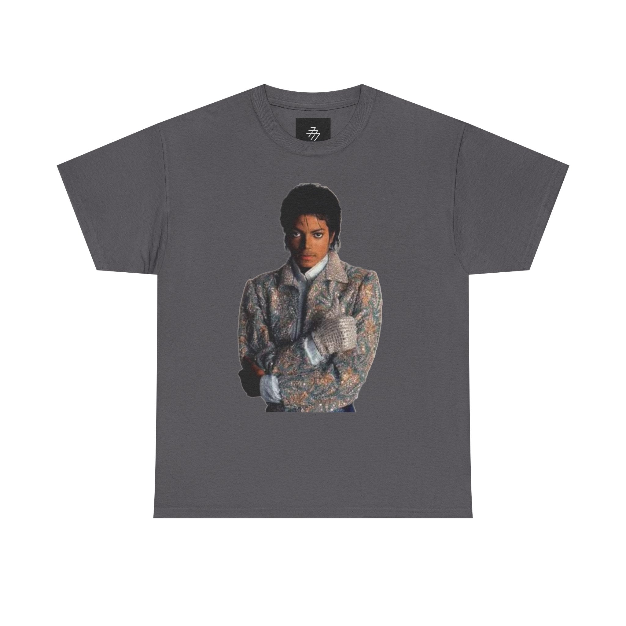 Rhinestone Crown Logo Tee — Vintage Pop Icon Portrait T-Shirt