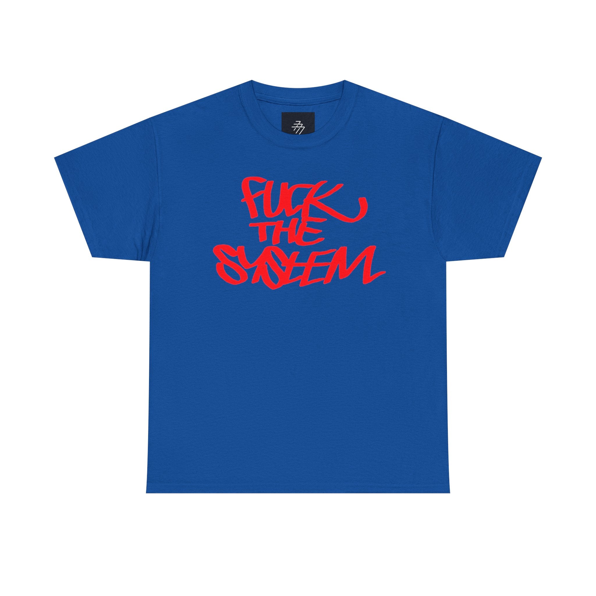 Fuck the System T-Shirt | Red Graffiti Protest Tee