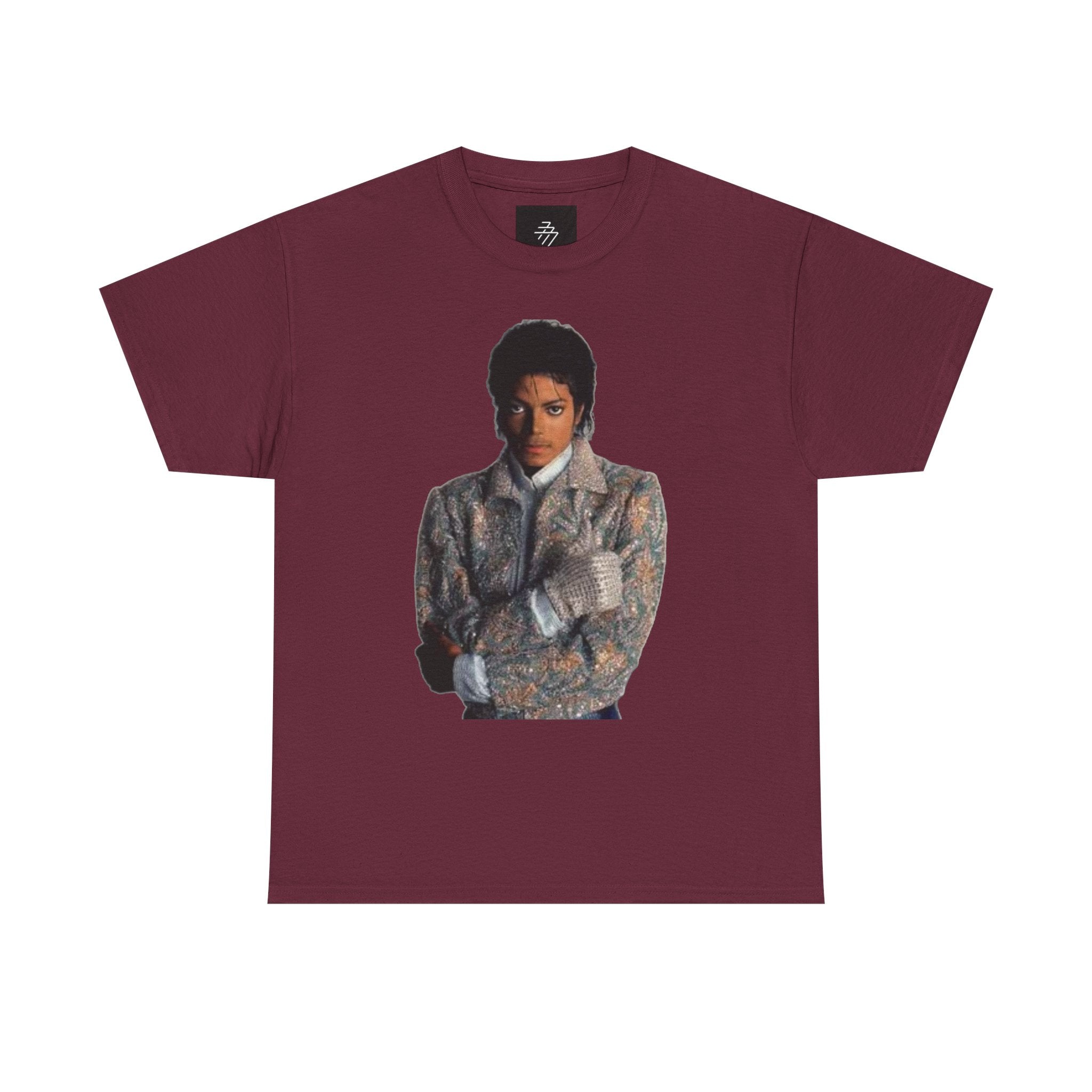 Rhinestone Crown Logo Tee — Vintage Pop Icon Portrait T-Shirt