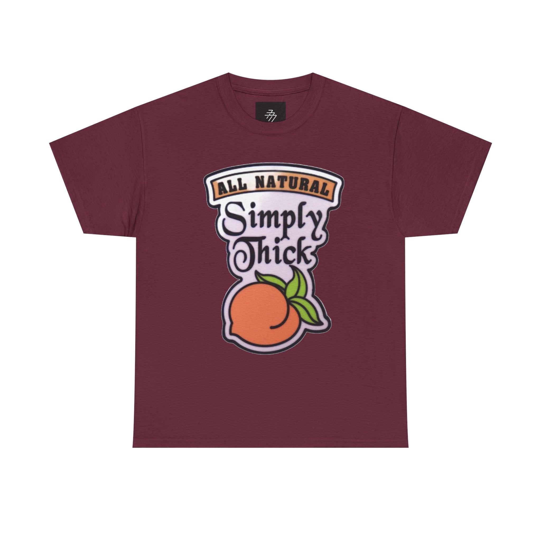 Simply Chicks 'All Natural' Peach Graphic Tee