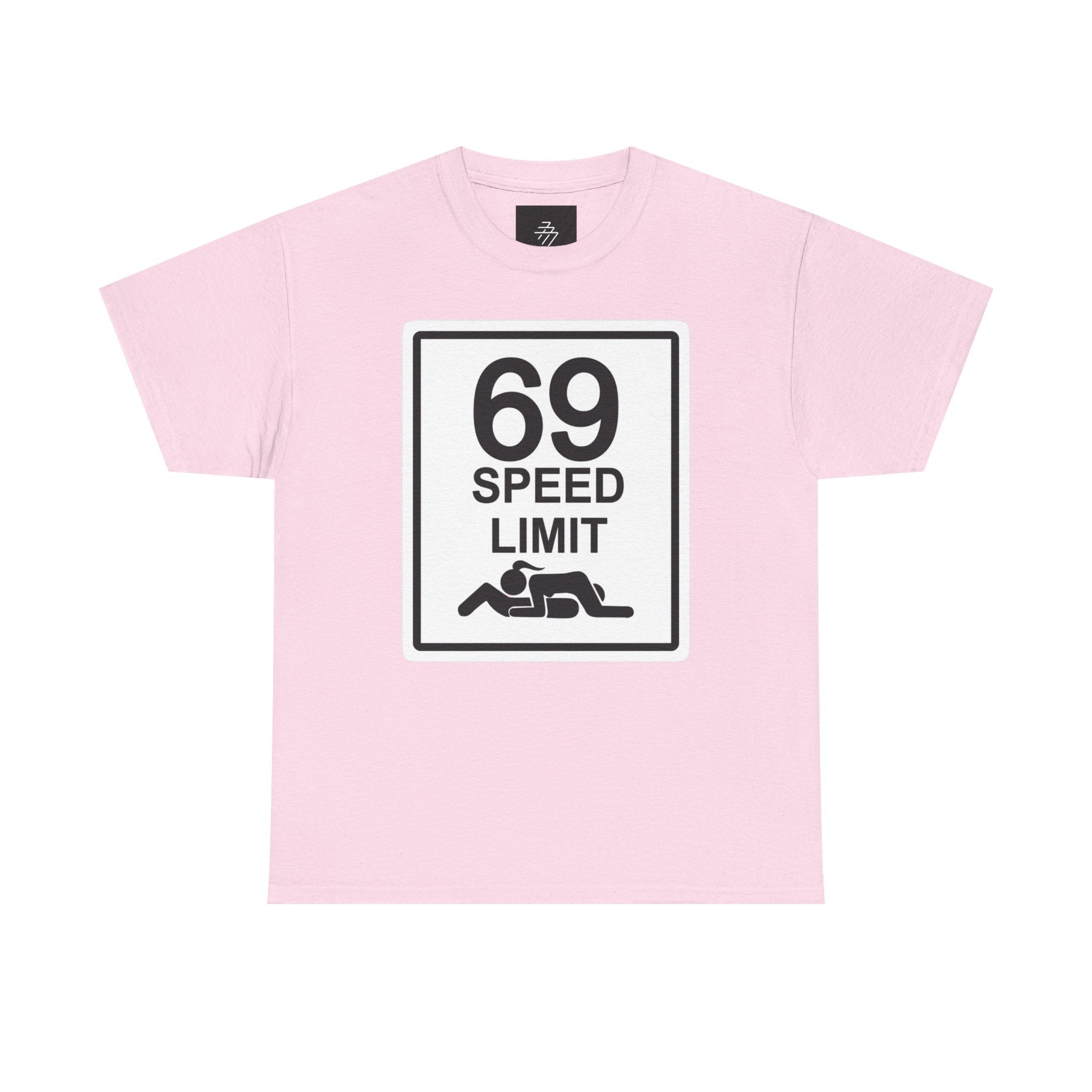 Graphic Tee — "69 Speed Limit" Funny Road Sign T-Shirt
