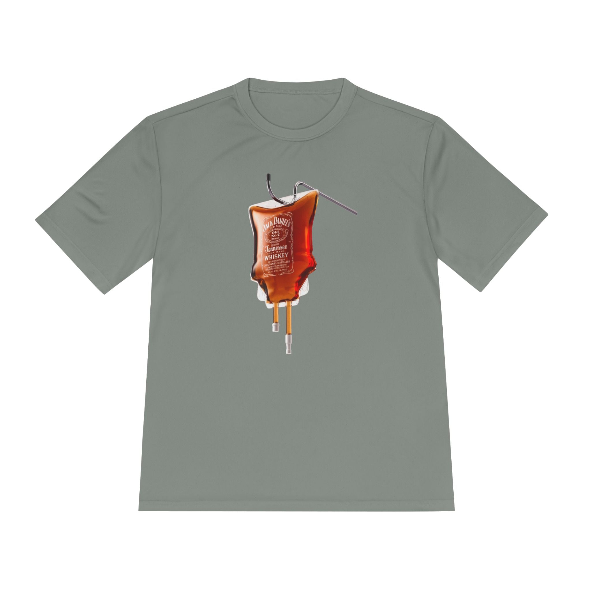 IV Bag Whiskey Drip Tee | Medical Alcohol Bottle Graphic, Unisex Moisture Wicking Tee, Nurse Gift, Doctor Shirt, Healthcare Apparel,