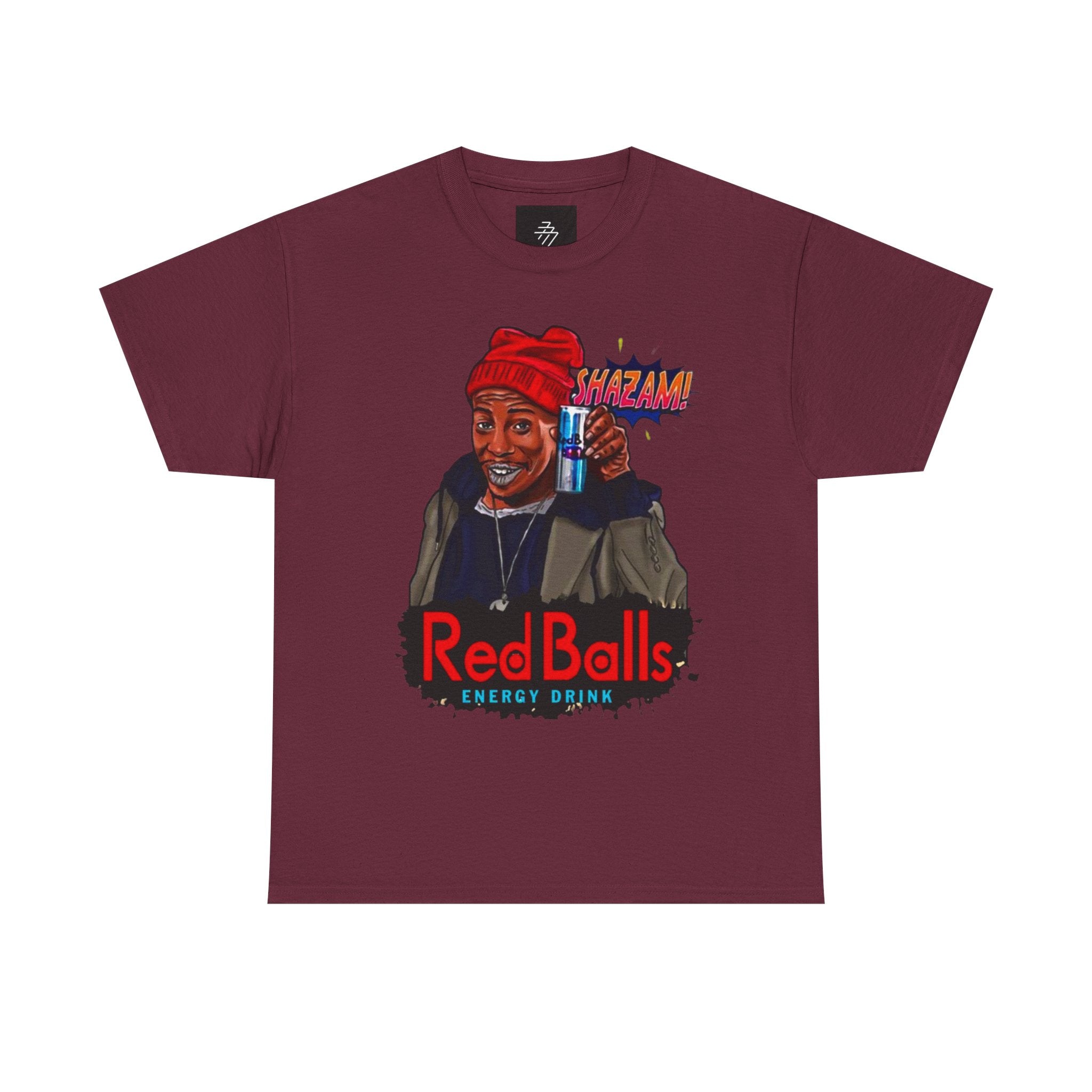 Red Balls energy drink graphic Tee | Retro streetwear illustration