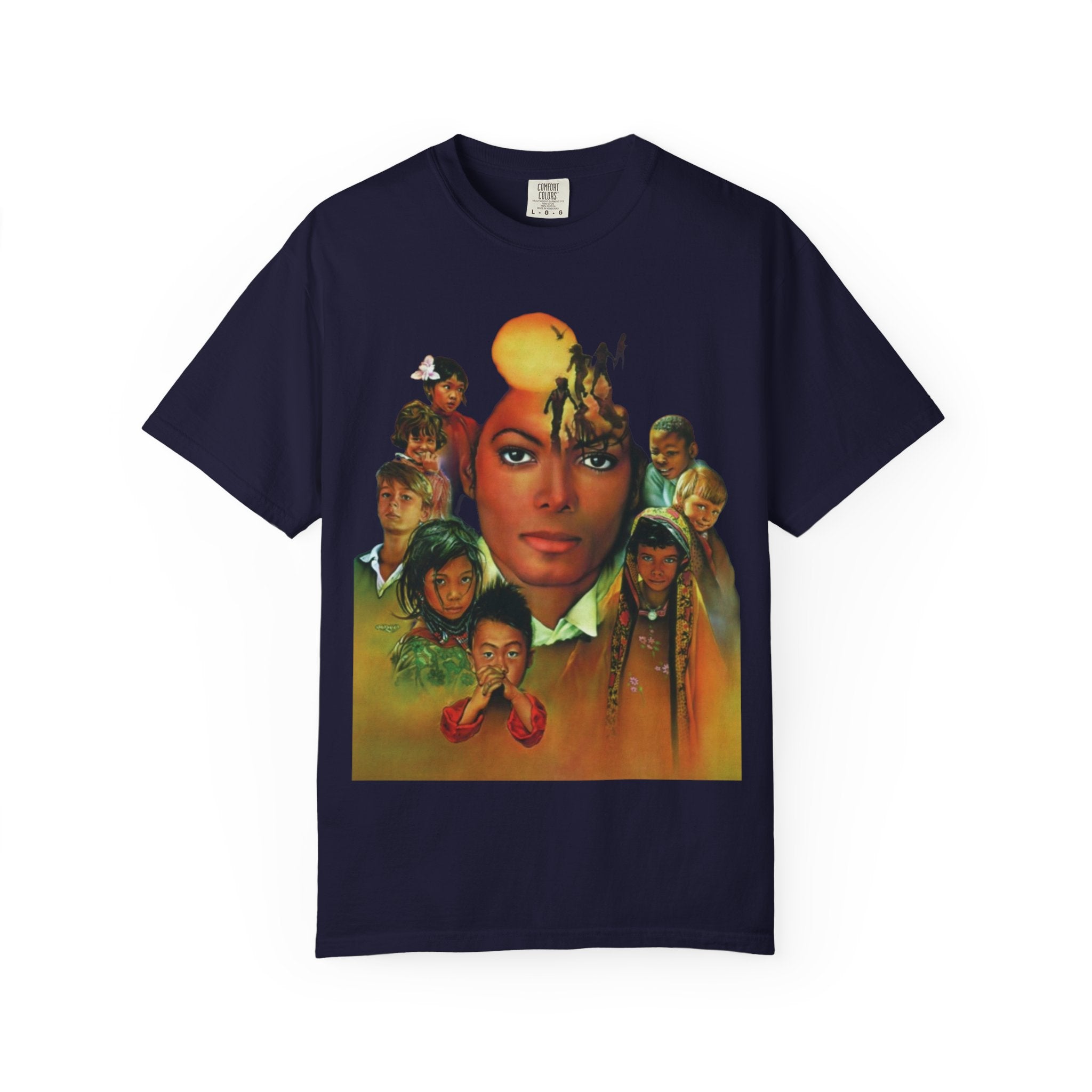 Keep Calm Heal the World T-shirt | Retro Portrait Graphic Tee