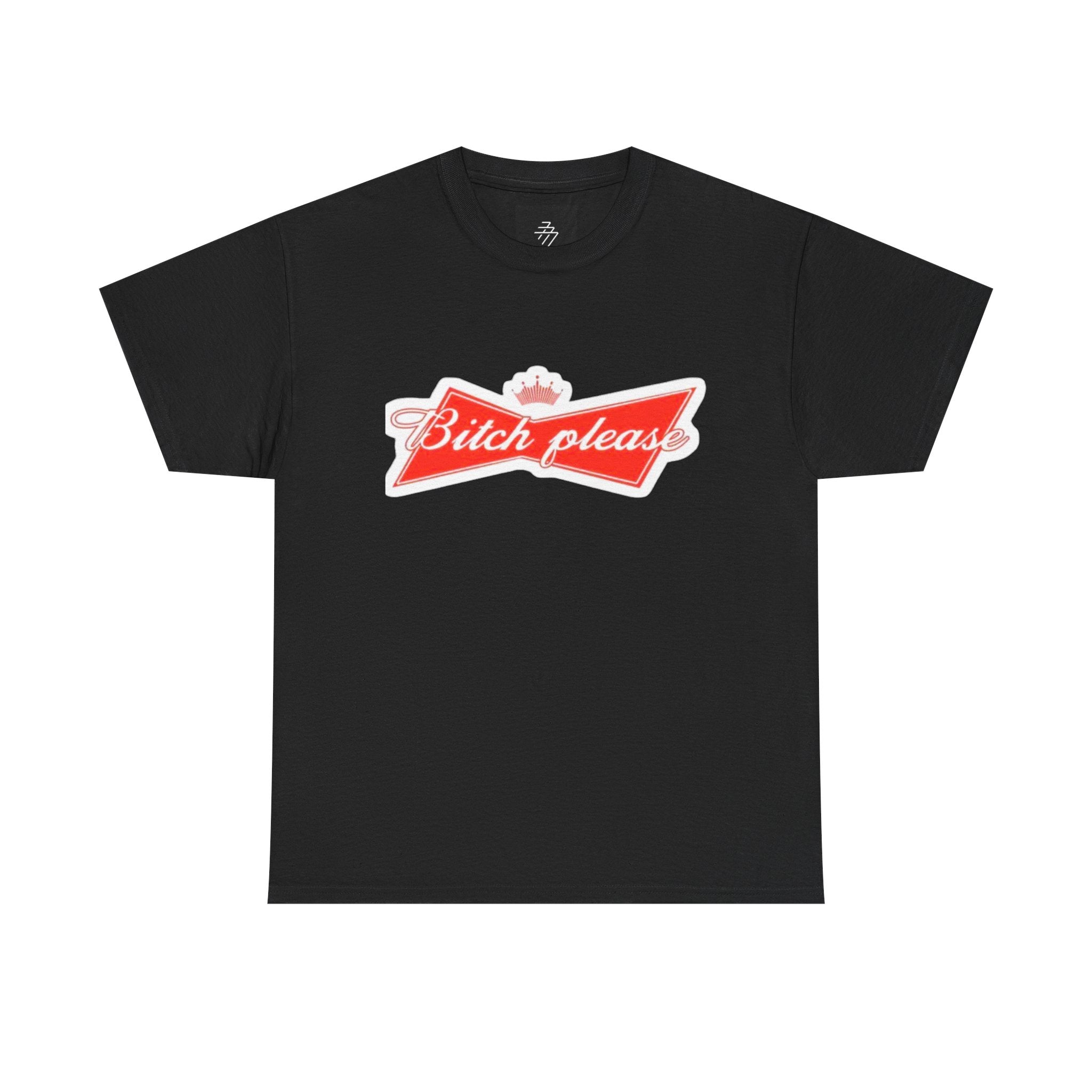 Graphic Tee — "Bitch Please" Retro Script Logo