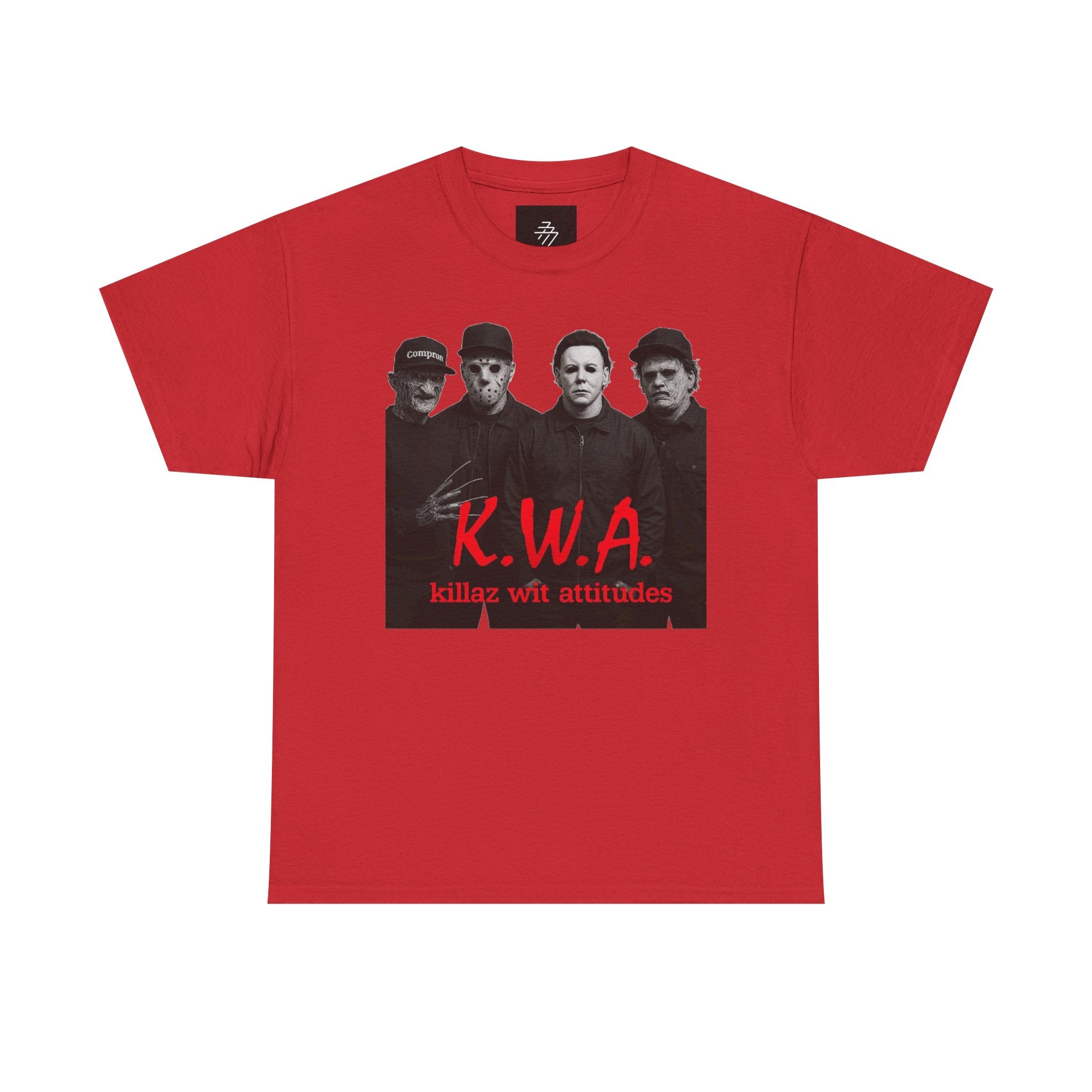 K.W.A. Band Photo Tee – "Killaz Wit Attitudes" Retro Rock T-Shirt
