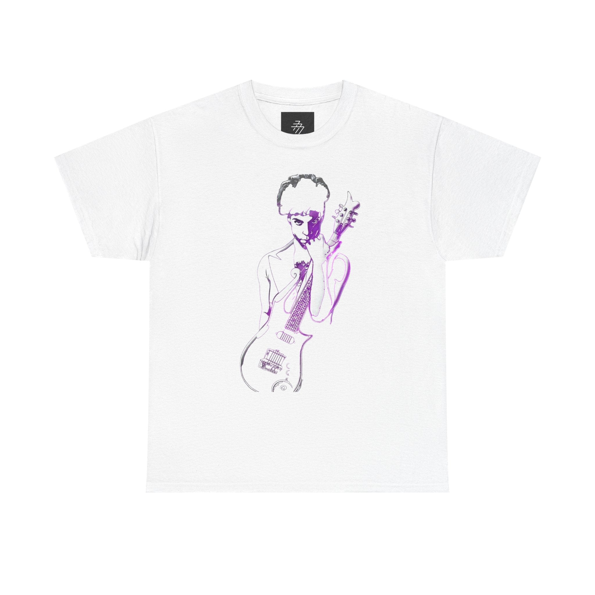 Symbol Graphic Tee — Purple Rain Tribute Guitar Portrait