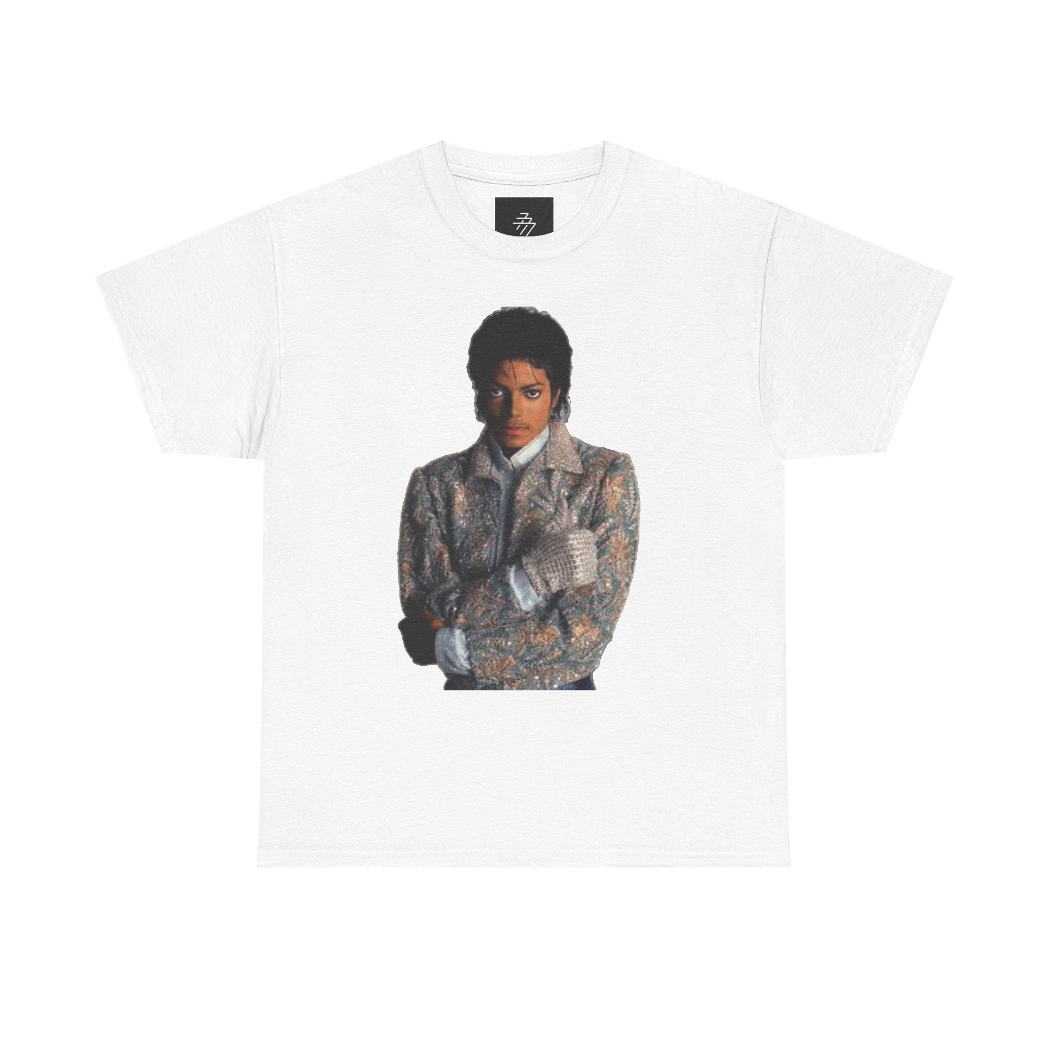 Rhinestone Crown Logo Tee — Vintage Pop Icon Portrait T-Shirt