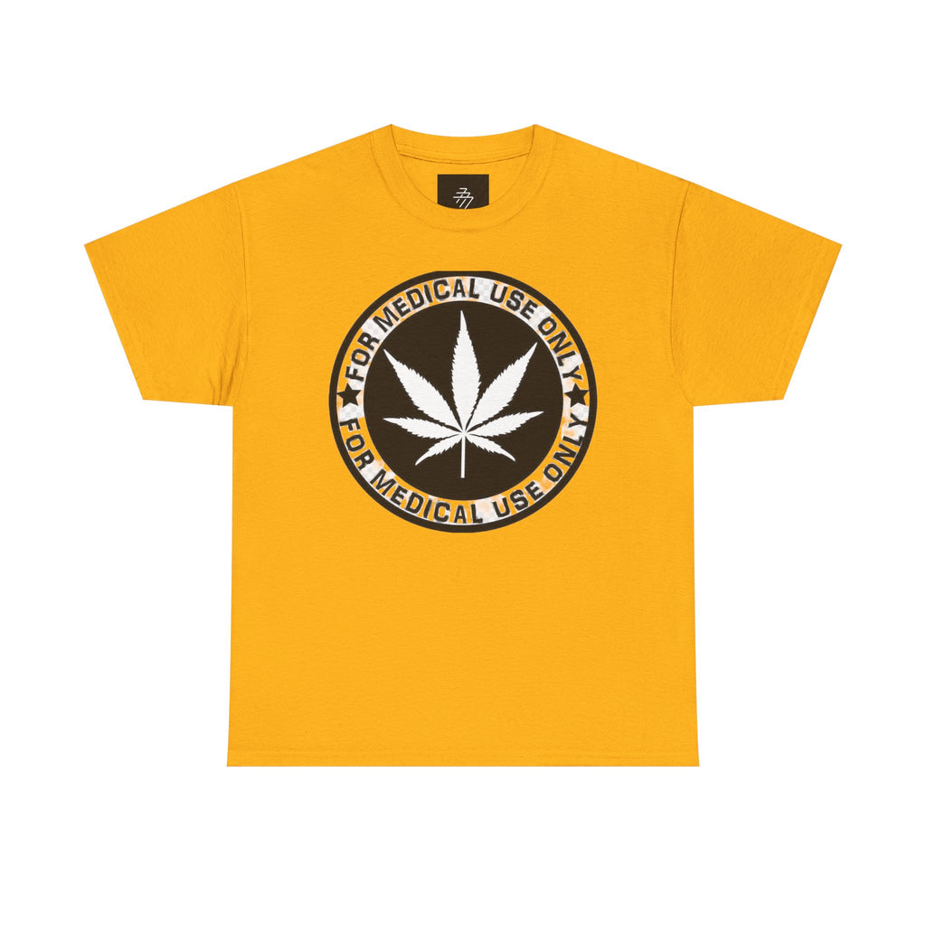 Medical Use Only Cannabis Leaf T-Shirt | Marijuana Logo Tee