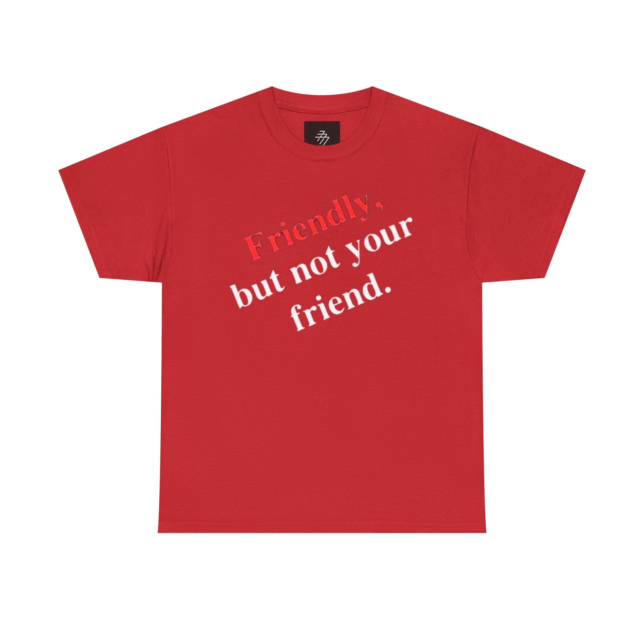 Friendly But Not Your Friend Tee — Sassy Statement Graphic T-Shirt