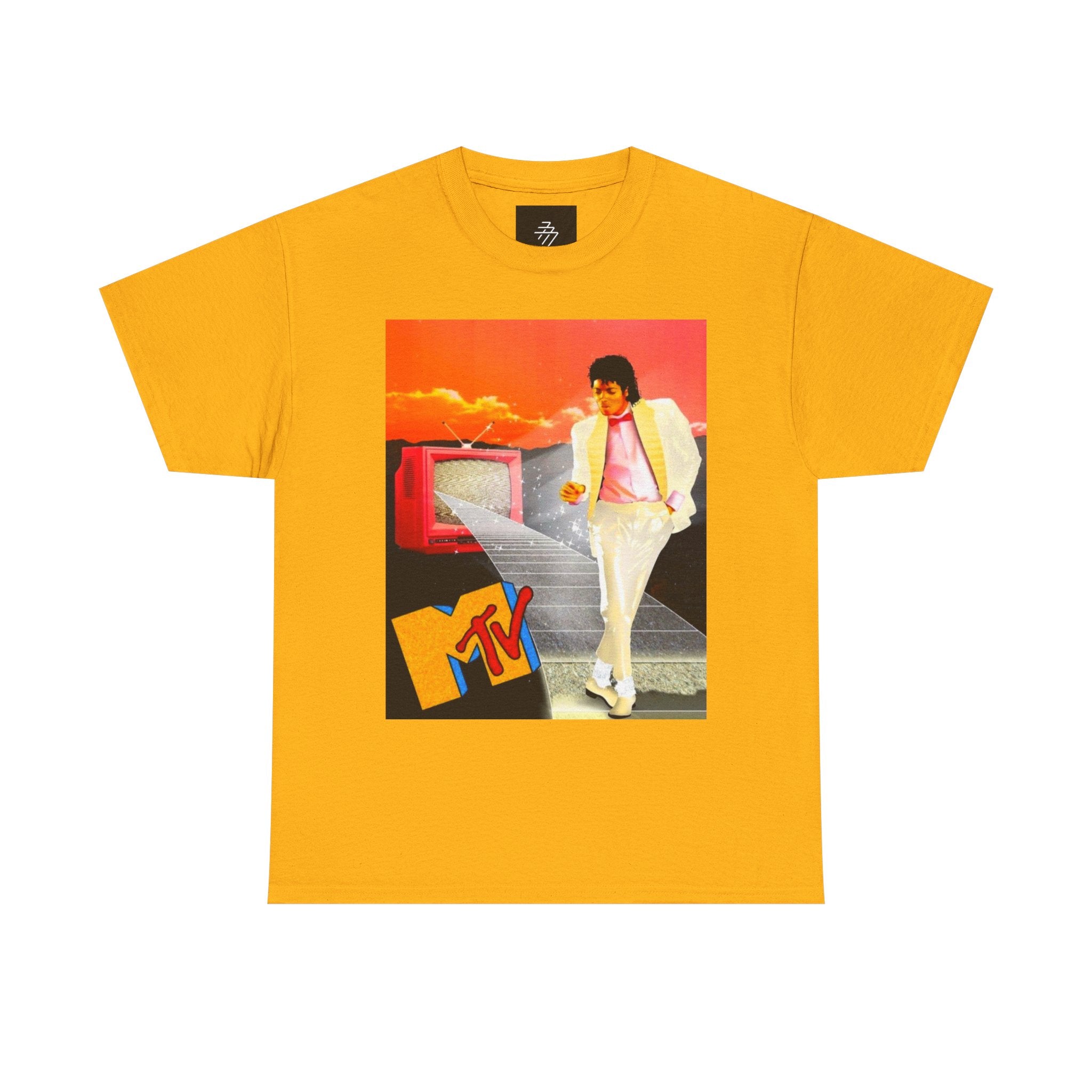 Retro MTV Michael Jackson Tee — 80s Pop Icon Graphic T-Shirt