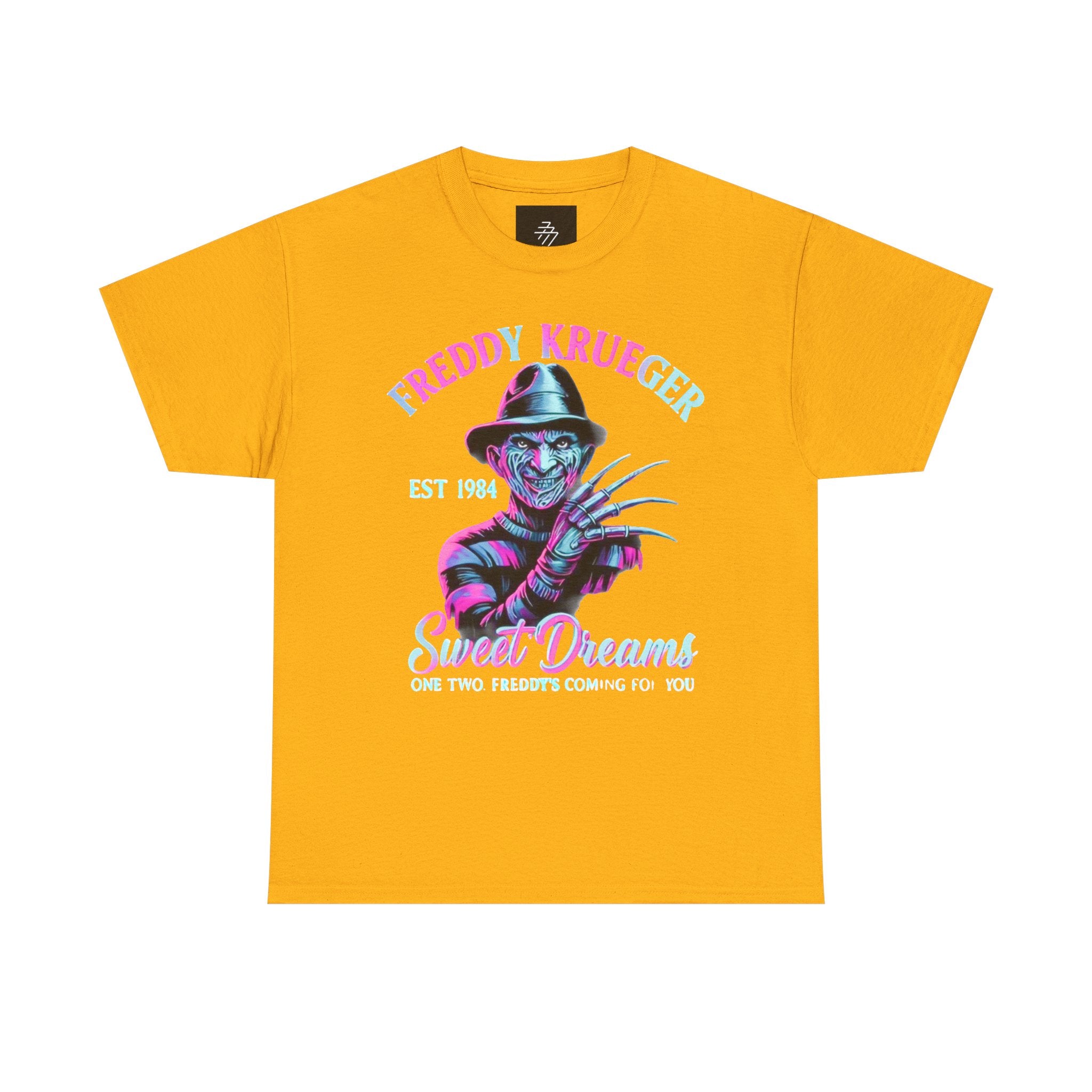 Freddy Krueger Sweet Dreams T-Shirt — Neon Retro Horror Tee