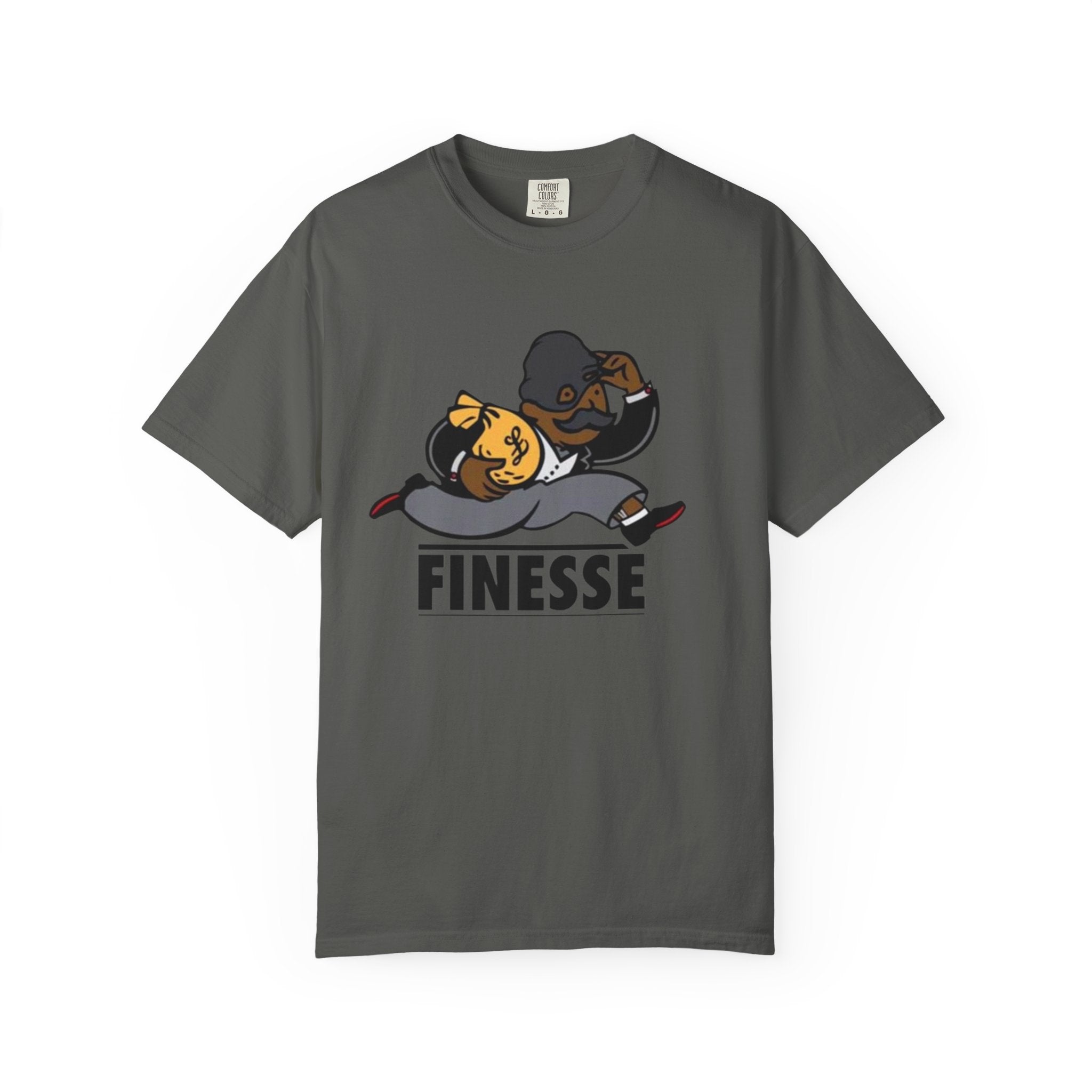 Finesse Running Character T-shirt | Retro Cartoon Sneaky Hustle Tee