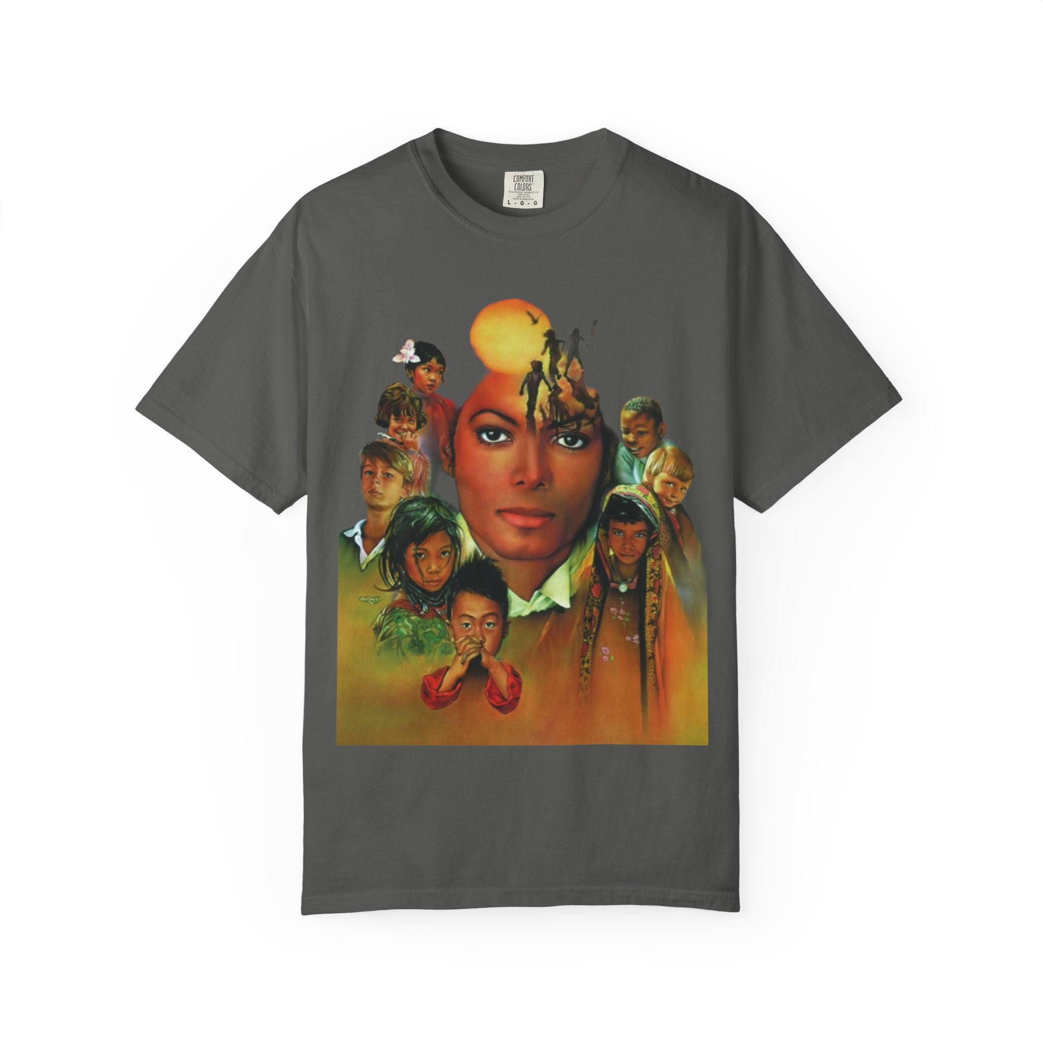 Keep Calm Heal the World T-shirt | Retro Portrait Graphic Tee