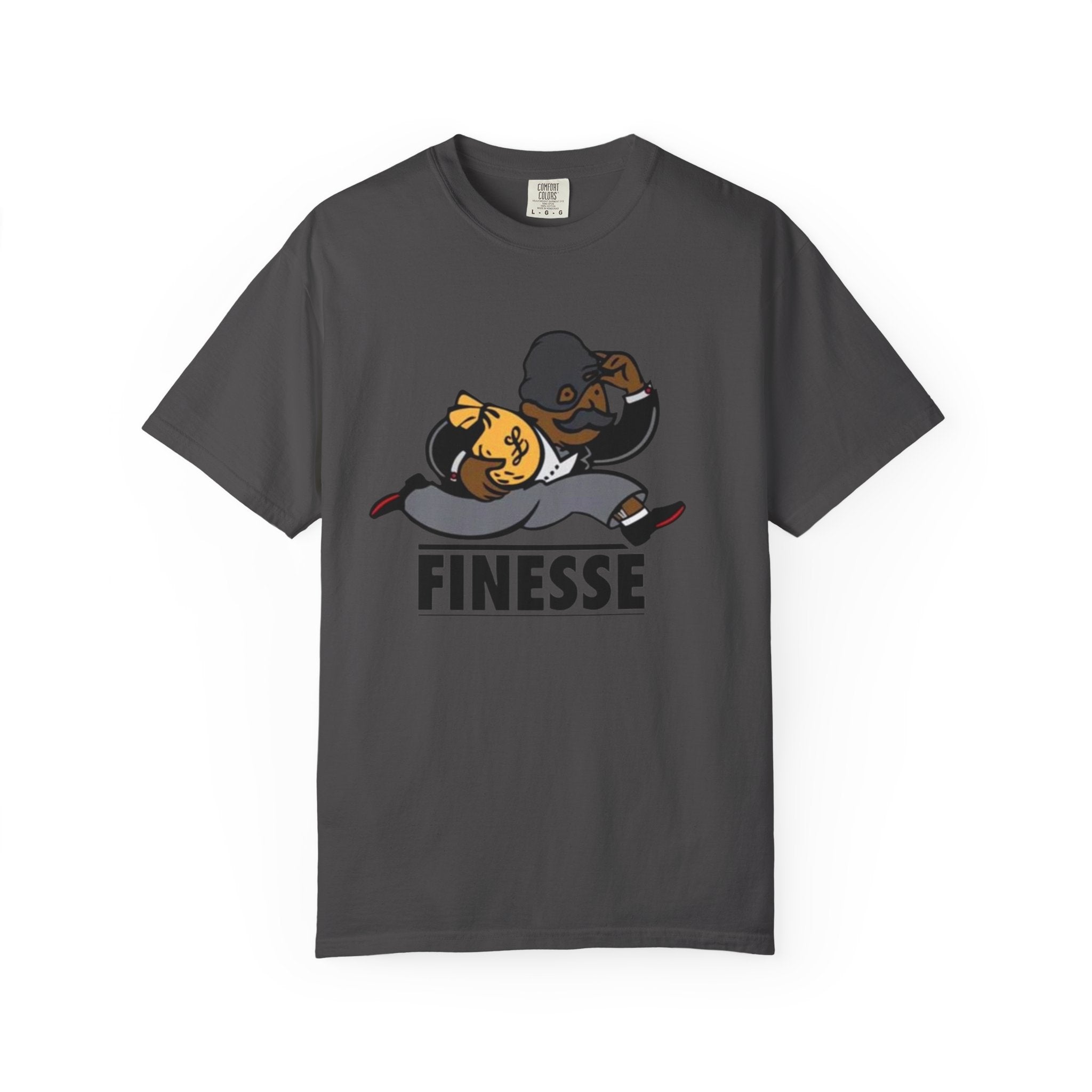 Finesse Running Character T-shirt | Retro Cartoon Sneaky Hustle Tee