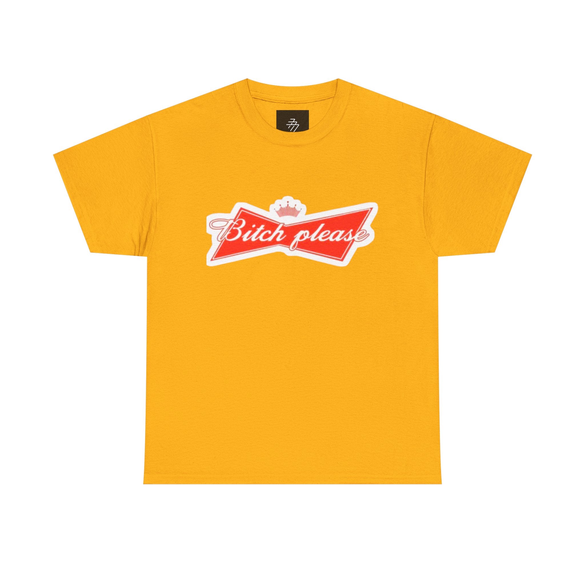 Graphic Tee — "Bitch Please" Retro Script Logo
