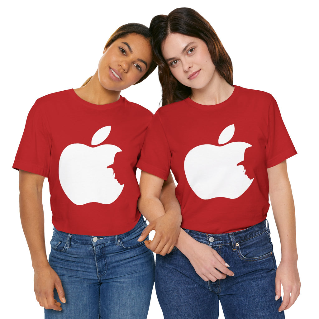 Apple Bite T-Shirt – Minimal Tech Logo Graphic Tee