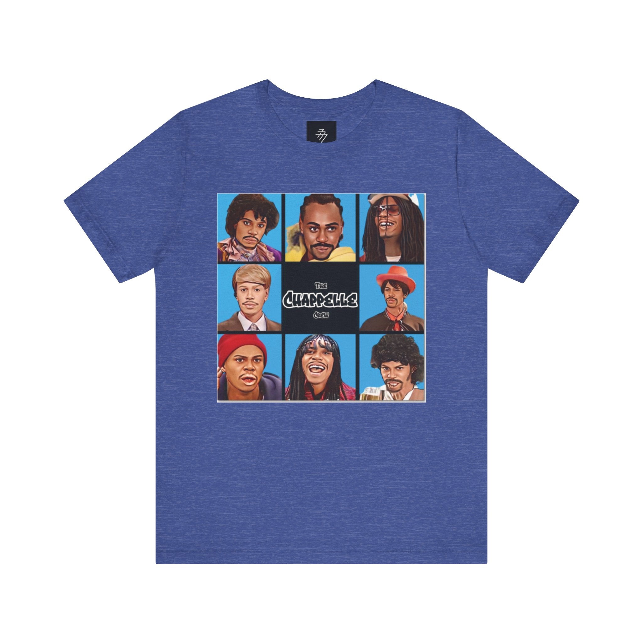 Retro Comedy Cast Grid Tee | Character Portraits, Pop Art Shirt