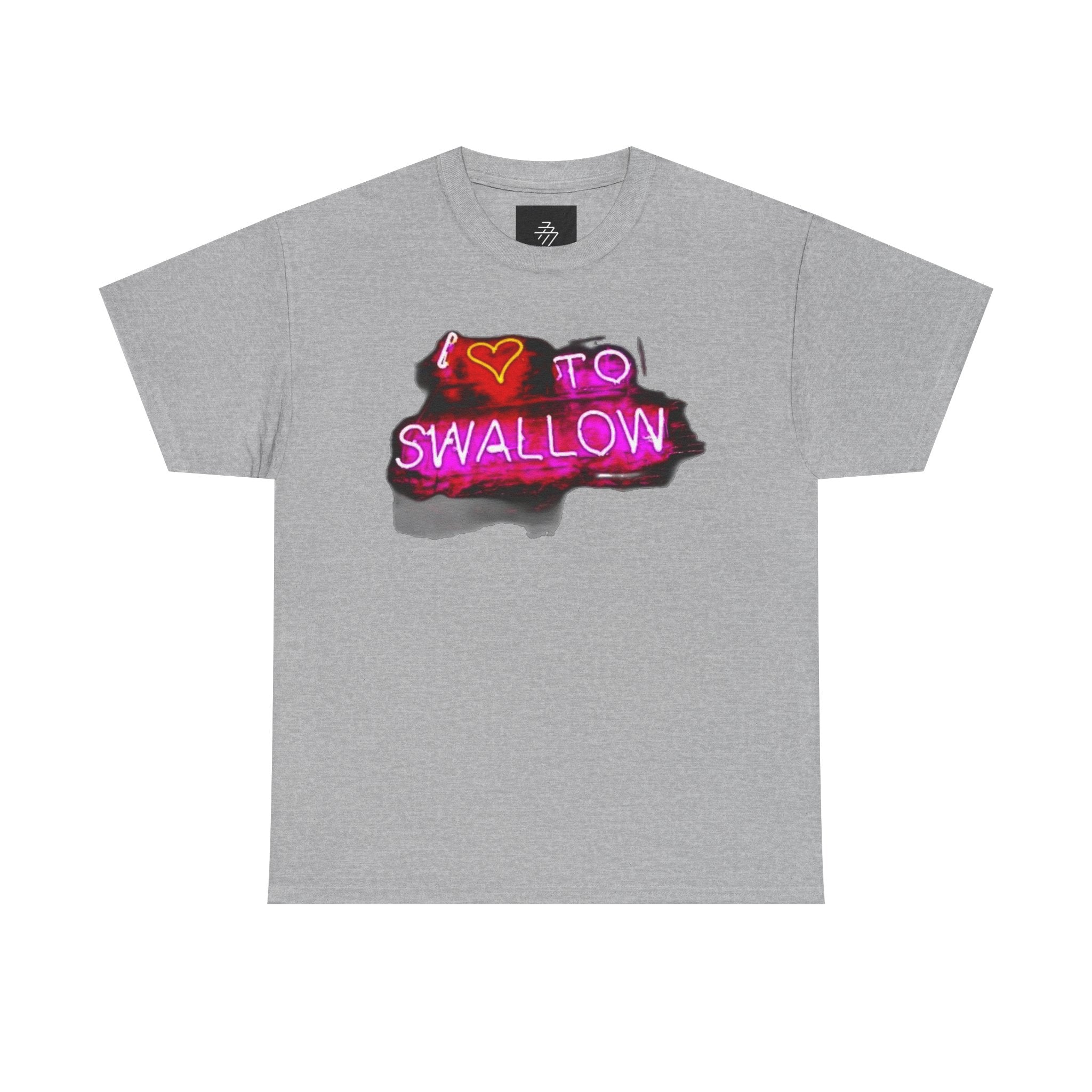 Graphic Tee — "I  to Swallow" Neon Sign T-Shirt