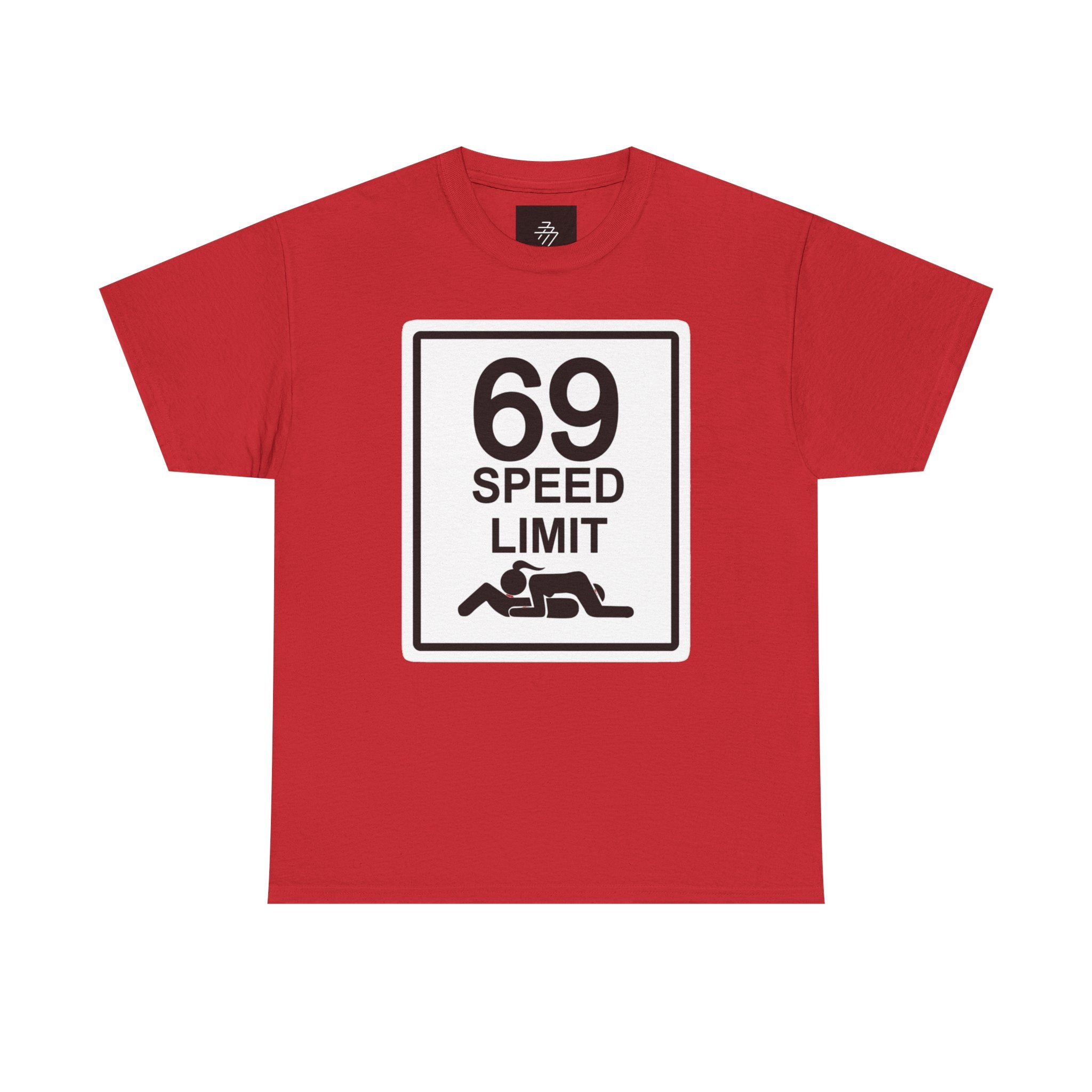 Graphic Tee — "69 Speed Limit" Funny Road Sign T-Shirt