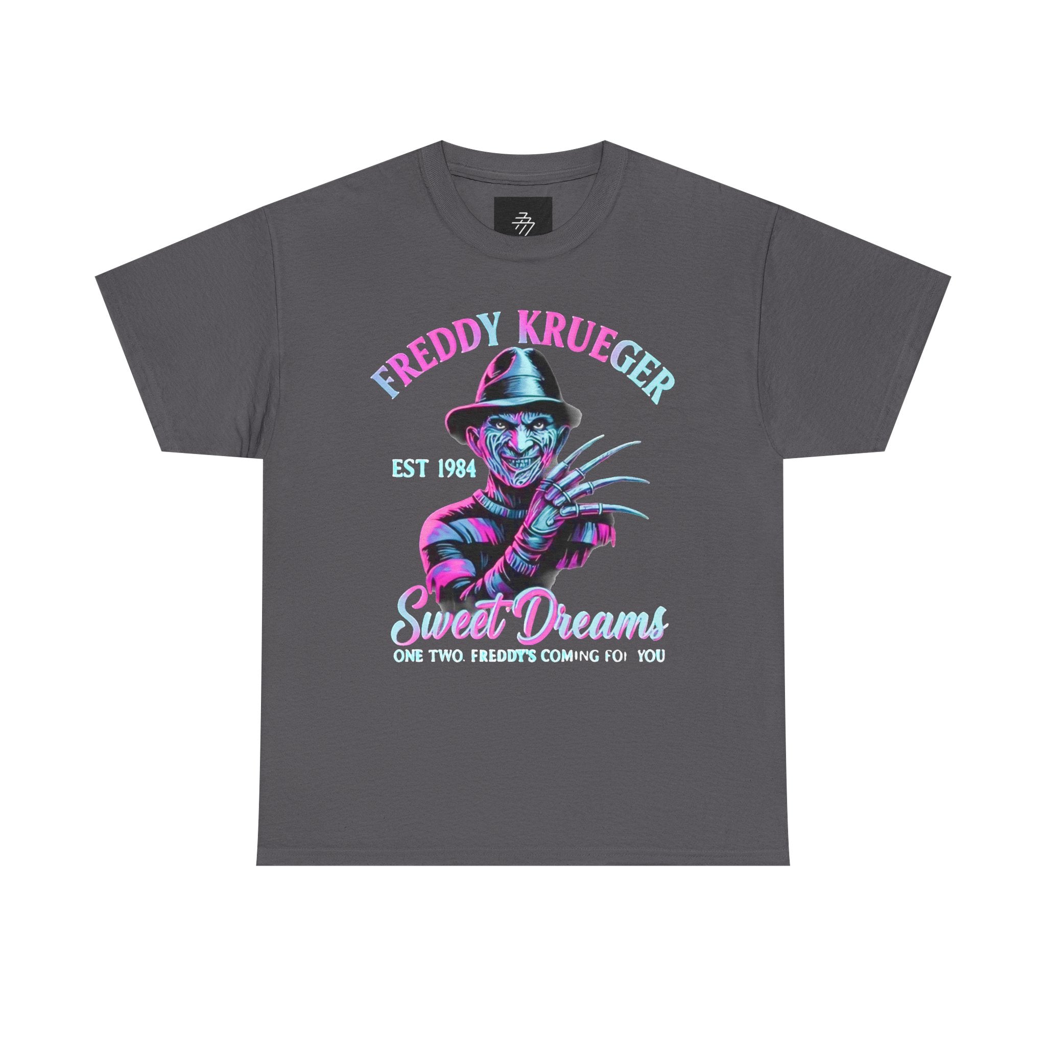 Freddy Krueger Sweet Dreams T-Shirt — Neon Retro Horror Tee