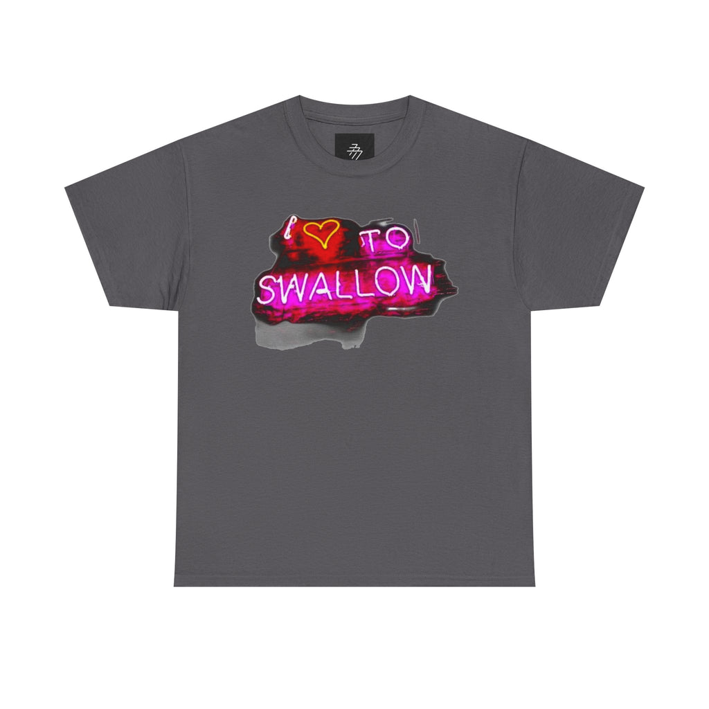 Graphic Tee — "I  to Swallow" Neon Sign T-Shirt