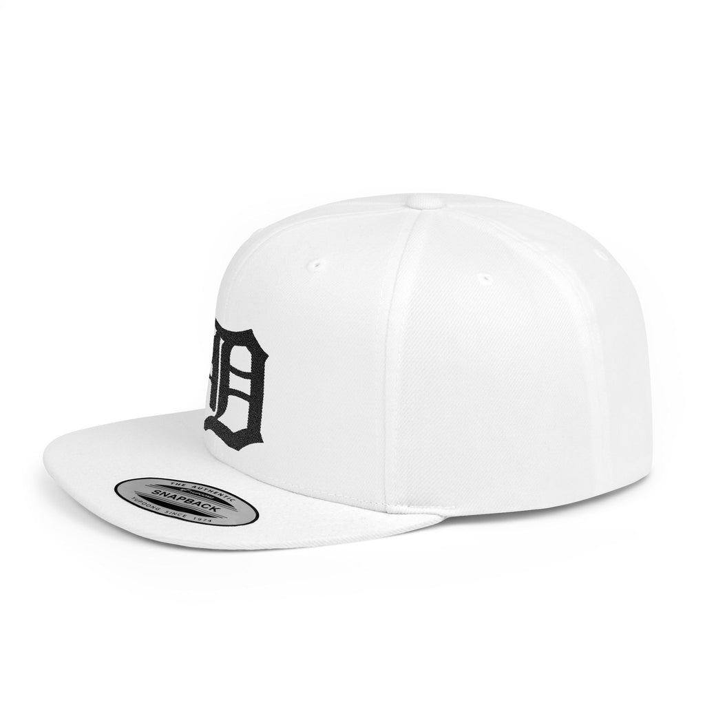 Detroit with Gun Flat Bill Snapback | City Skyline, Streetwear Cap