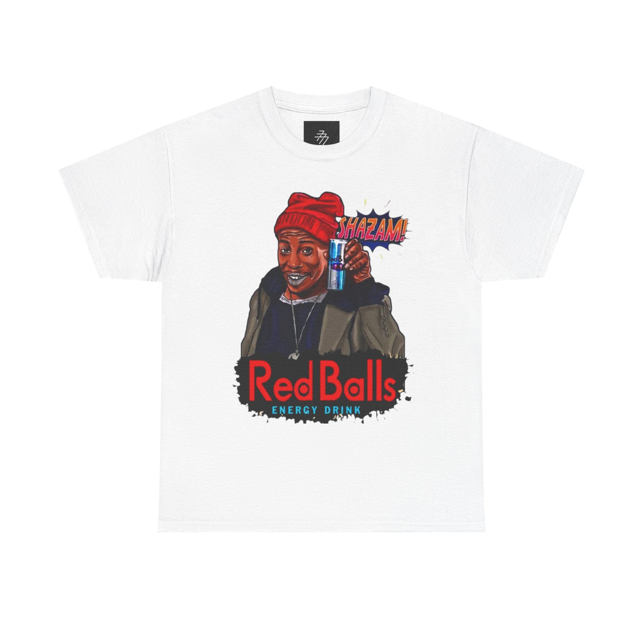 Red Balls energy drink graphic Tee | Retro streetwear illustration