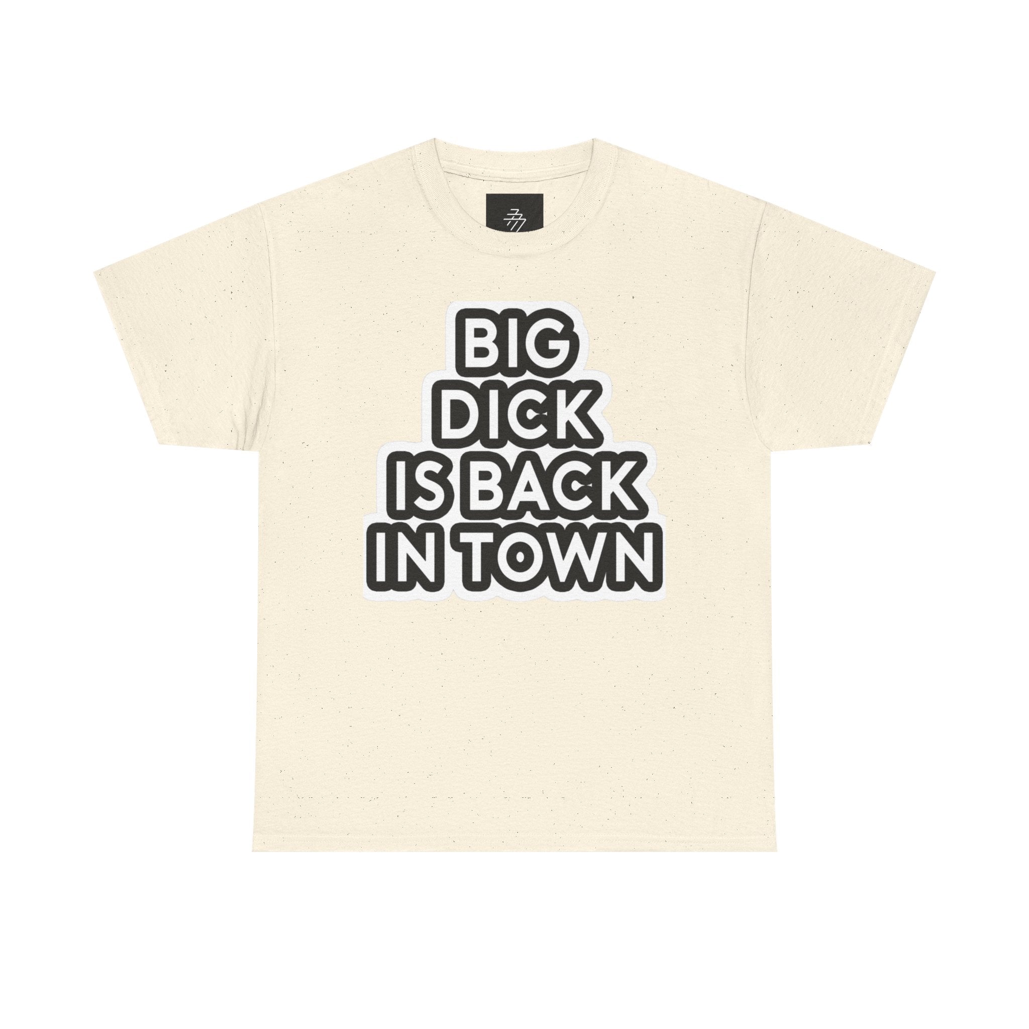 Provocative Statement Tee — "Big Dick Is Back In Town" Graphic T-Shirt