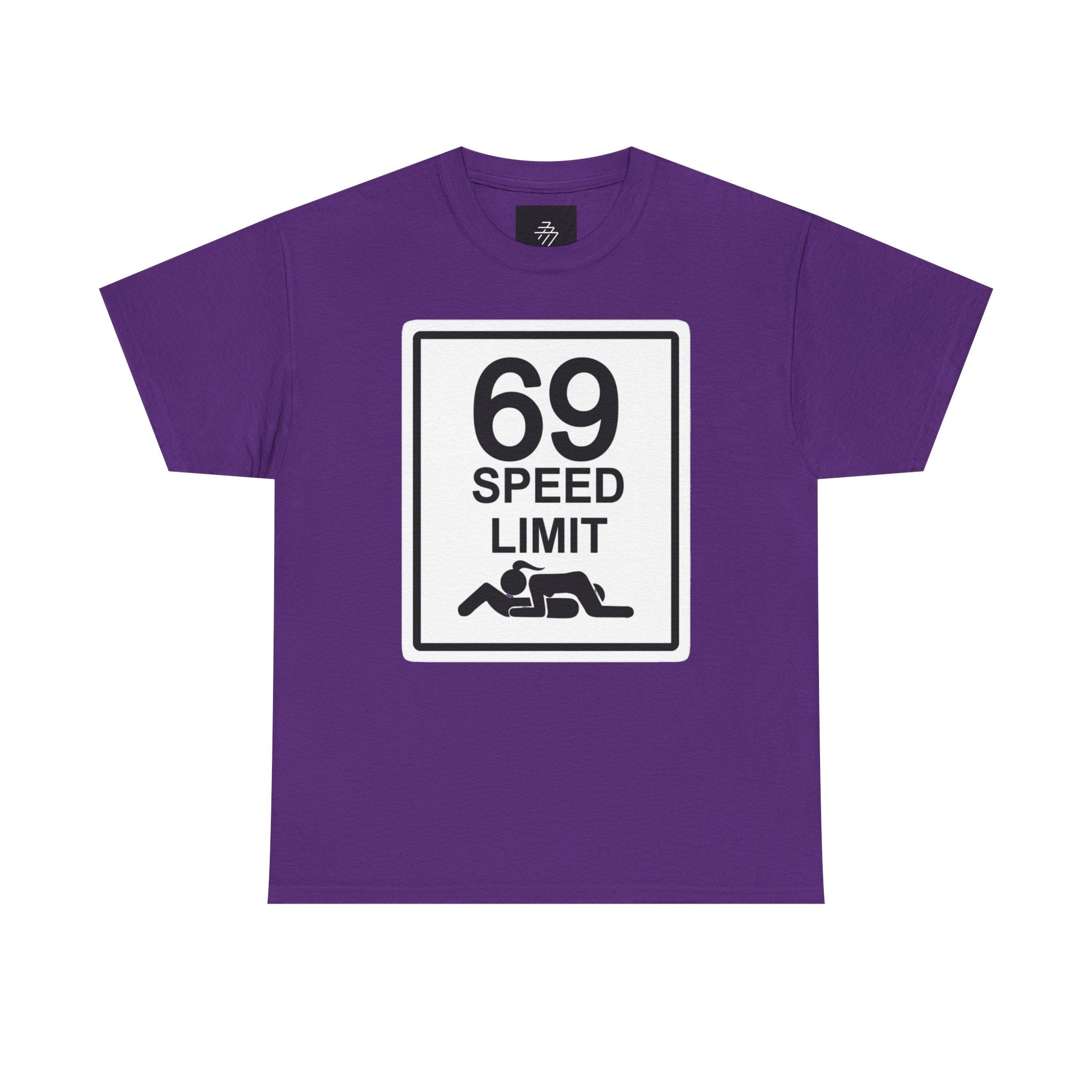 Graphic Tee — "69 Speed Limit" Funny Road Sign T-Shirt
