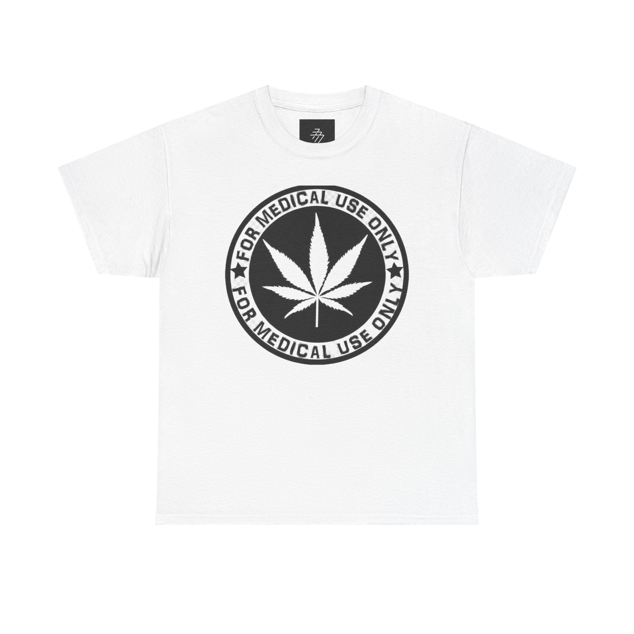 Medical Use Only Cannabis Leaf T-Shirt | Marijuana Logo Tee