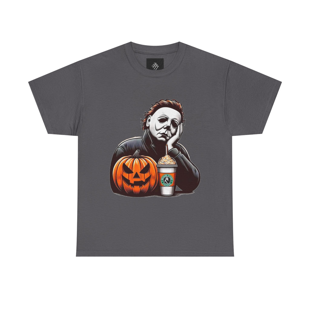 Halloween Michael Myers Tee Pumpkin & Coffee Horror